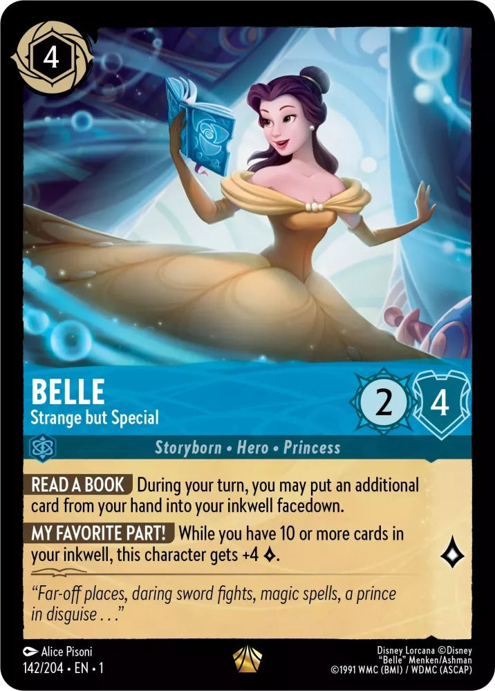 Lorcana Belle - Strange but Special - 142/204 [The First Chapter] [Cold Foil]