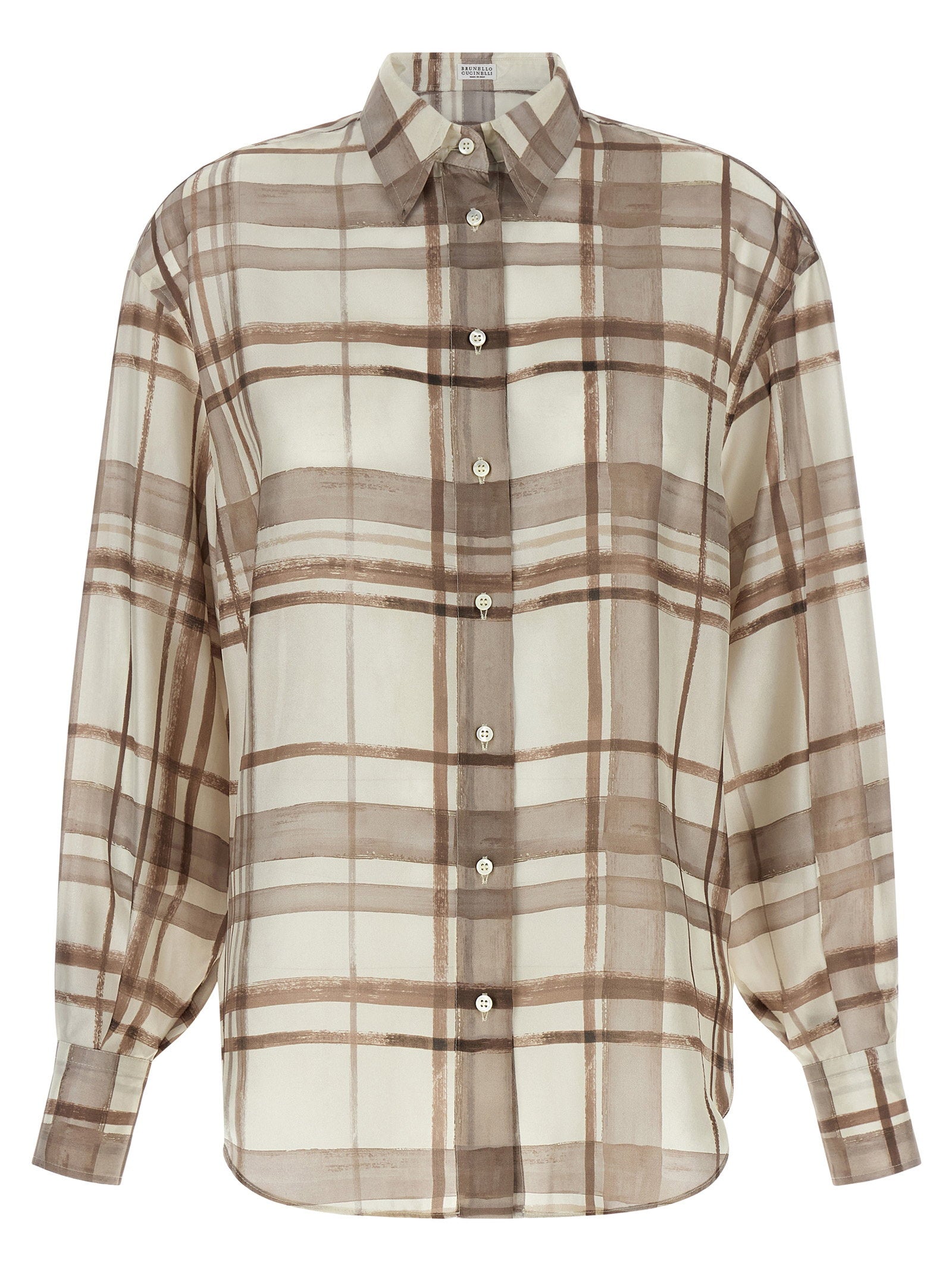 Brunello Cucinelli Silk Shirt – 100% silk