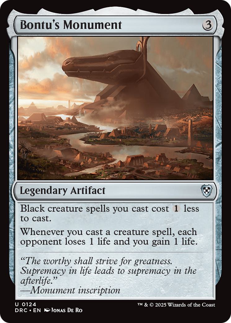 Monument 124 aetherdrift – Magic Bontu's Monument [124] [Aetherdrift: Commander] [Non-Foil]