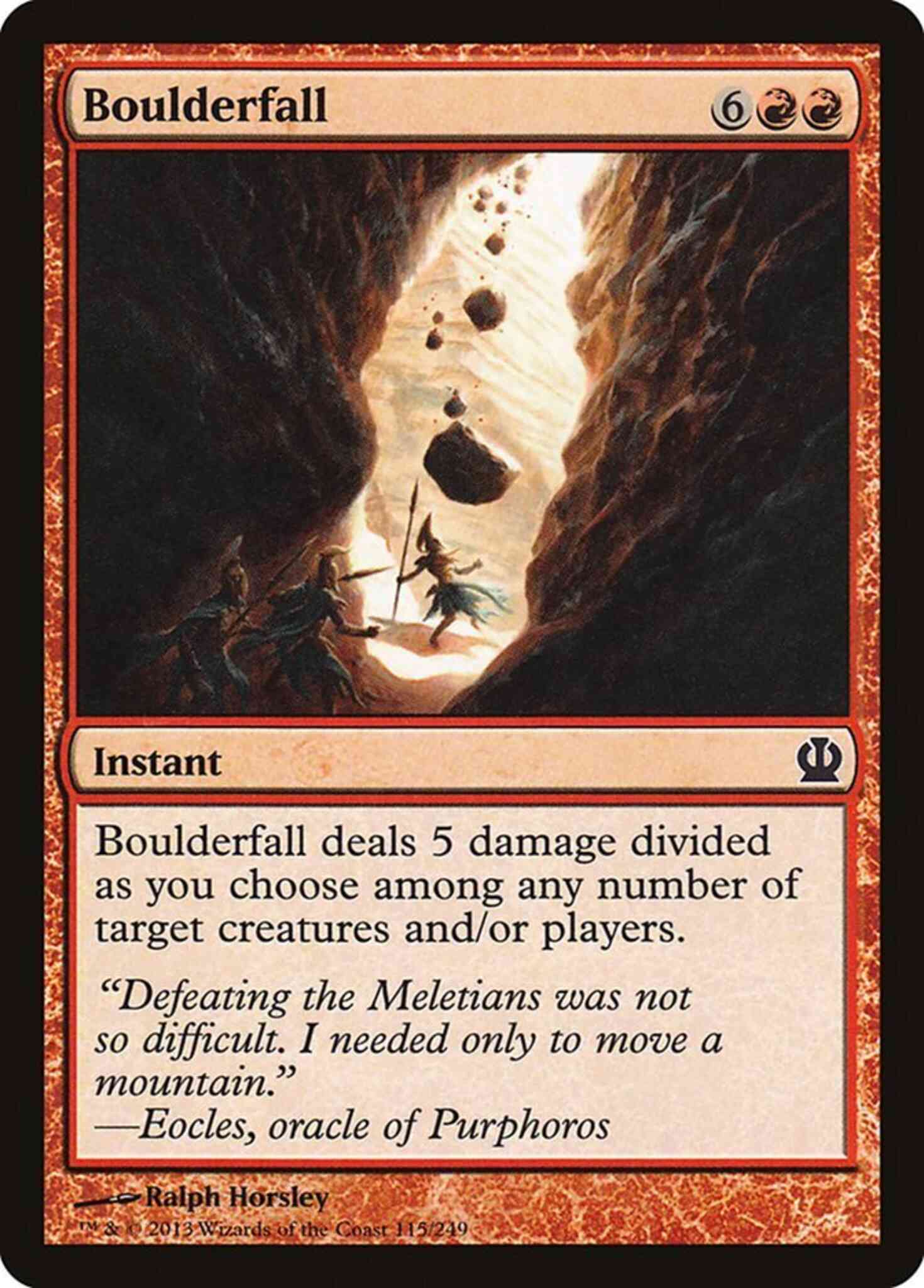 Boulderfall 115 theros – Magic Boulderfall [115] [Theros] [Non-Foil]