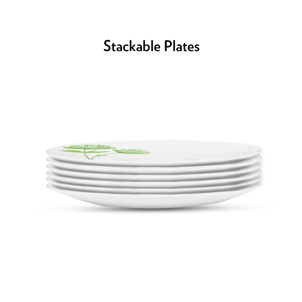 My Borosil Larah by Borosil Green Lily Full Plate Set - view 3