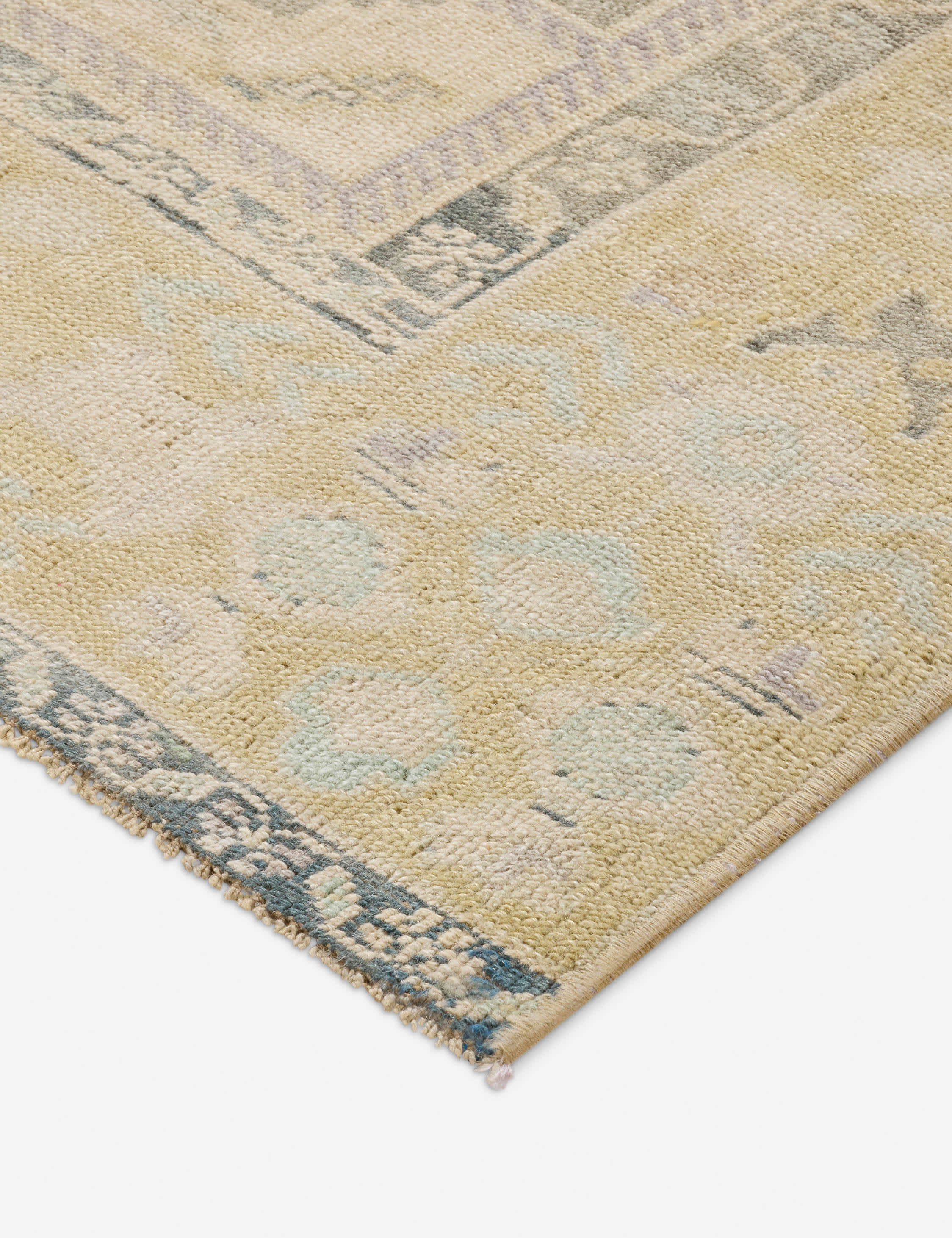 Lulu and Georgia Vintage Turkish Hand-Knotted Wool Rug No. 610, 6'1" x 10' - view 2