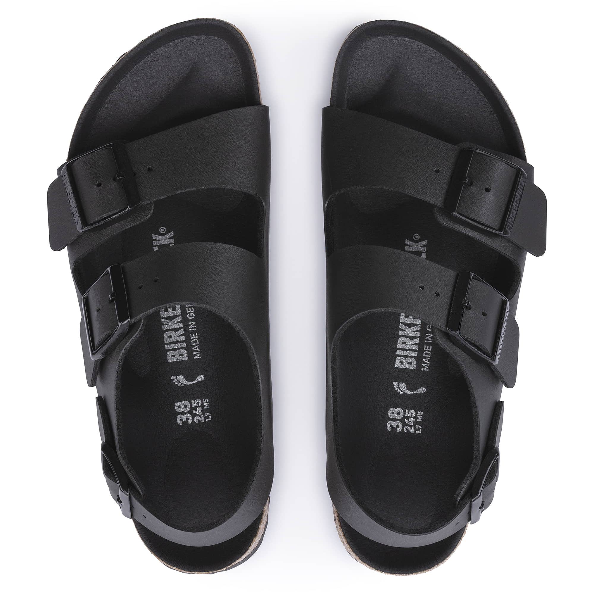 Birkenstock Milano Birko-Flor – Black Black/Triples Black - view 2