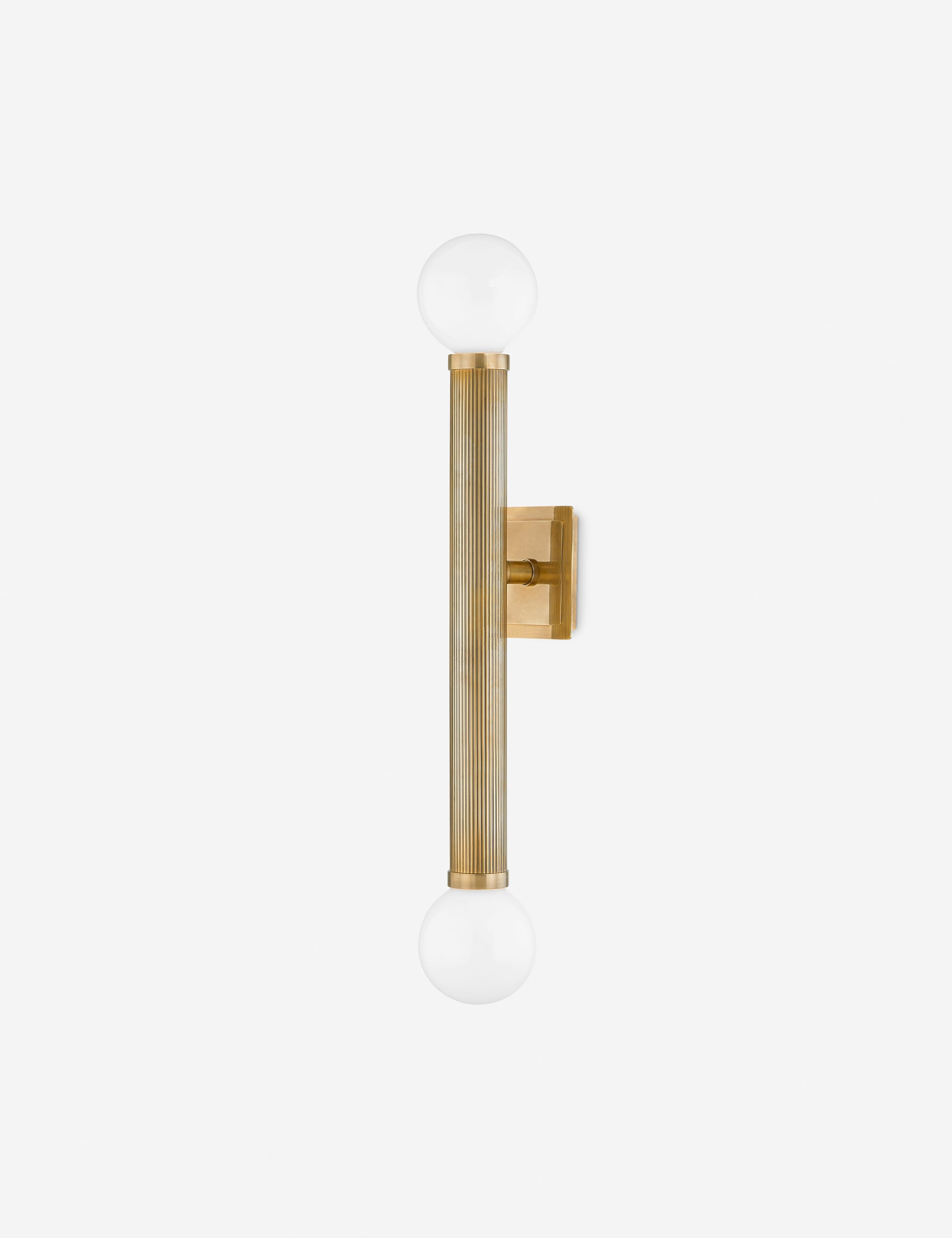Lulu and Georgia Logi Double Sconce – Brass