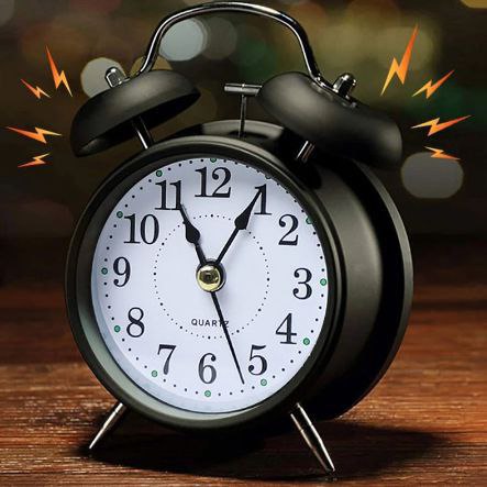 Catterton Retro Style Black Twin Bell Alarm Clock⏰ - view 2