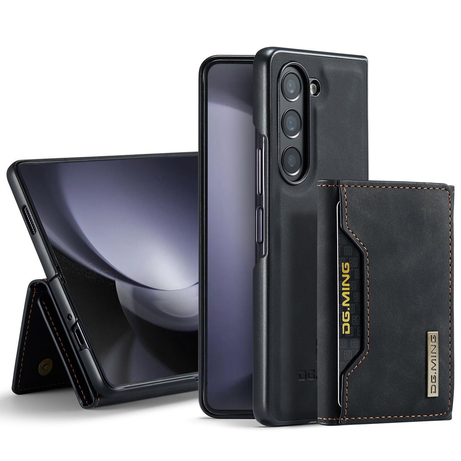 Million Cases Galaxy Z Fold Series Versatile Magnetic Leather Wallet Case