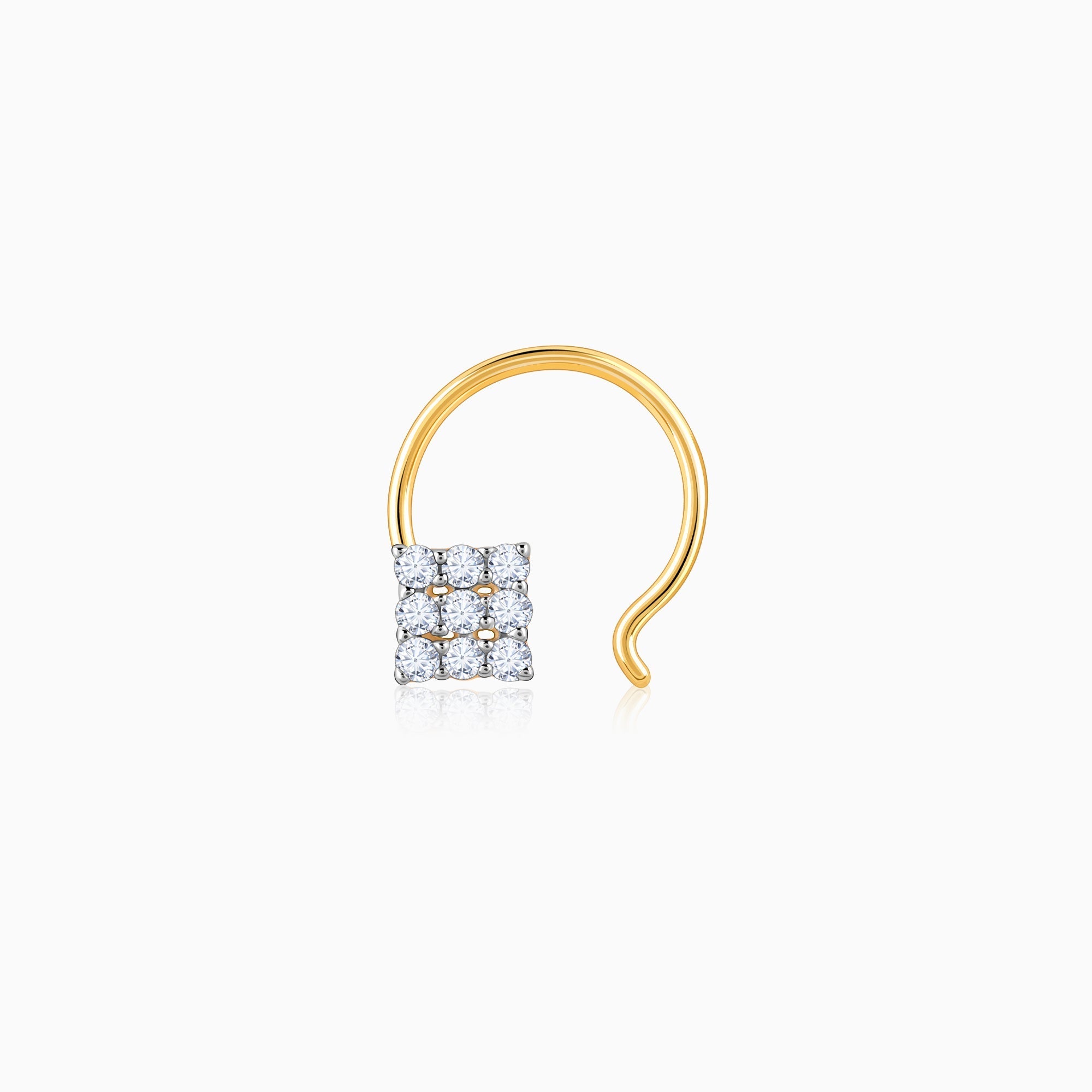 GIVA Jewellery Gold Forevera Diamond Nopsepin