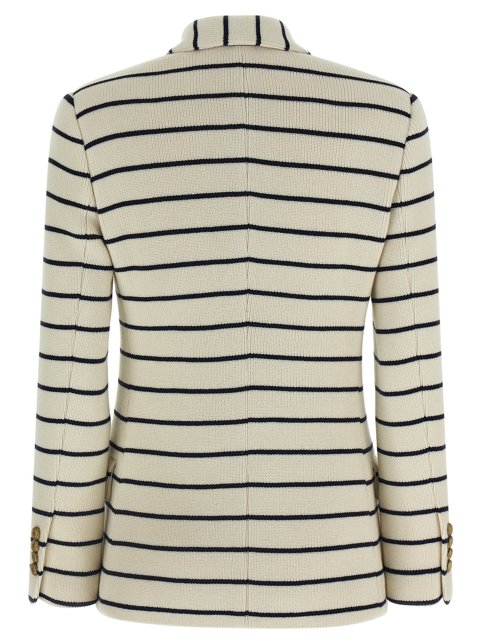 Brunello Cucinelli Striped Sweater Blazer – 100% cotton - view 2