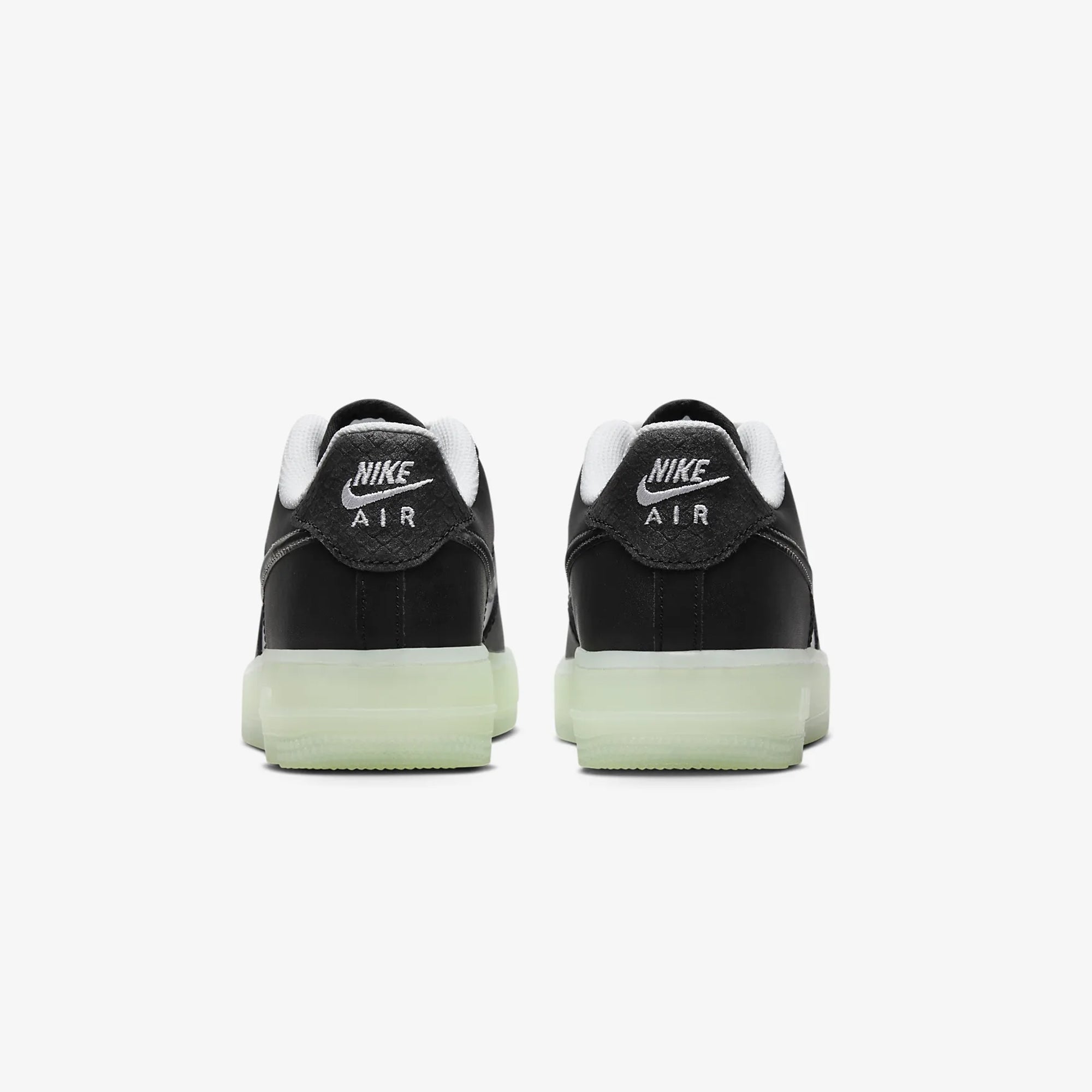 Nike | AIR FORCE 1 LV8 (GS) { WHITE/BLACK-VAPOR GREEN - view 2