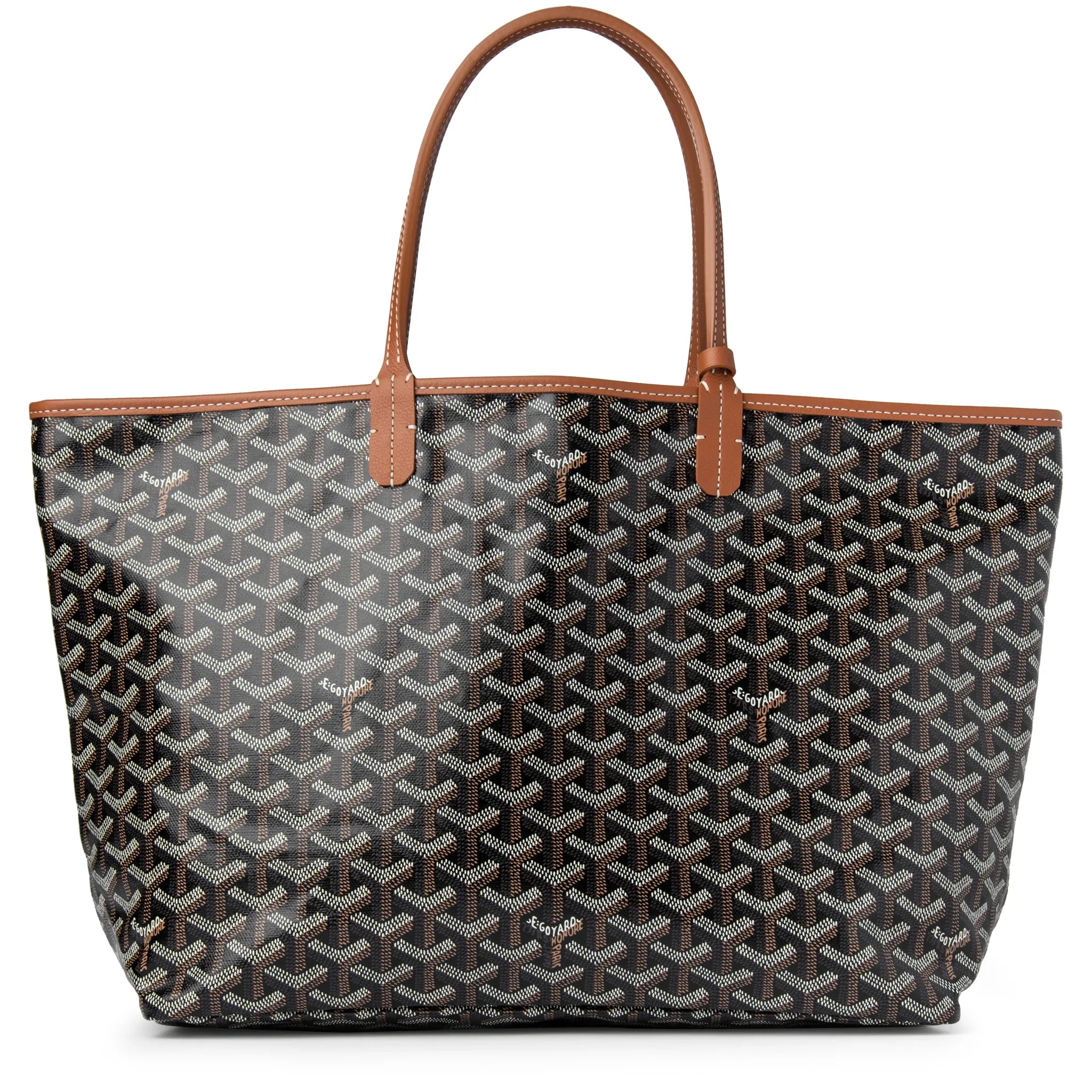 Goyard Saint Louis PM Tote Bag Black Tan - view 2