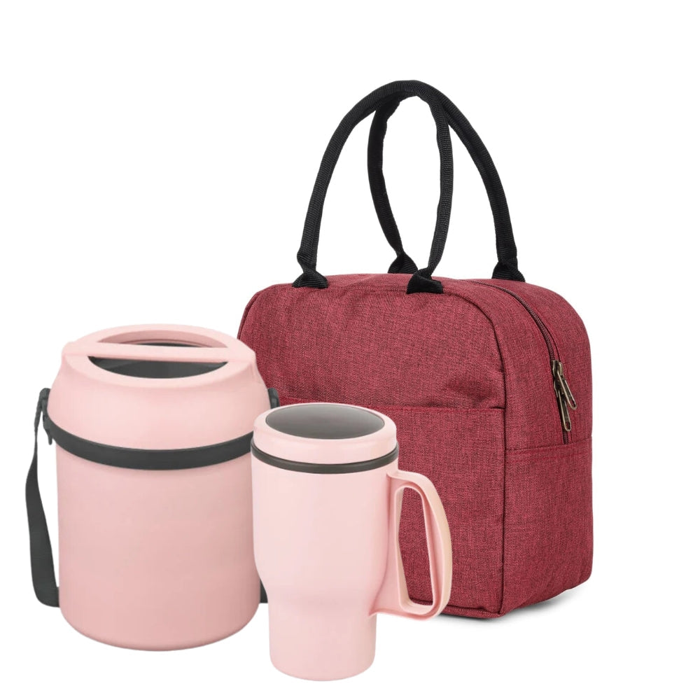 Asian Wonder Meal Travel Combo - Wonder Meal Executive tiffin + Champion Handy Flask + Bag | Set of 3 Pcs - view 3