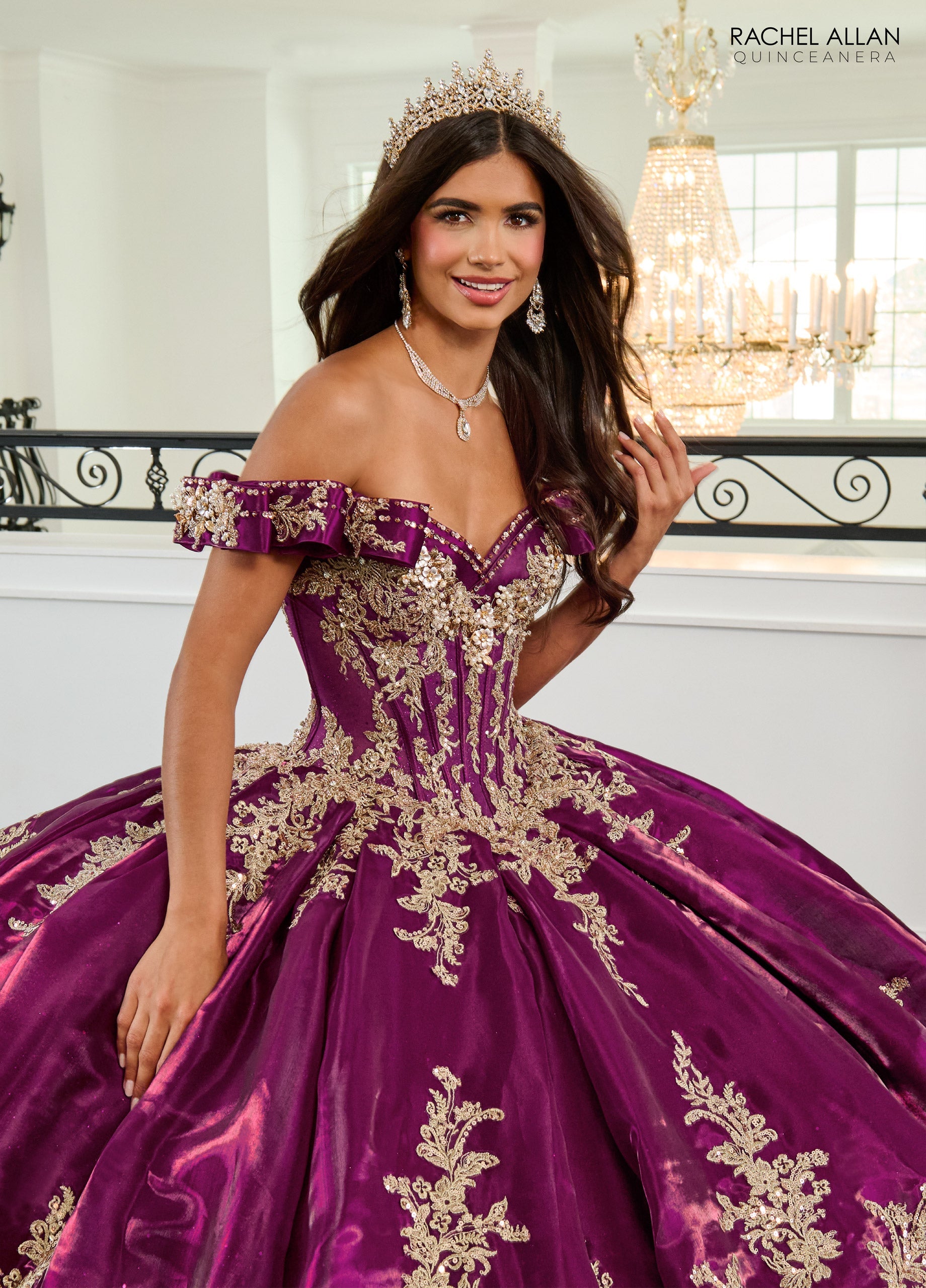 Mary's Bridal Off Shoulder Quinceanera Dress by Rachel Allan RQ3151 - view 3