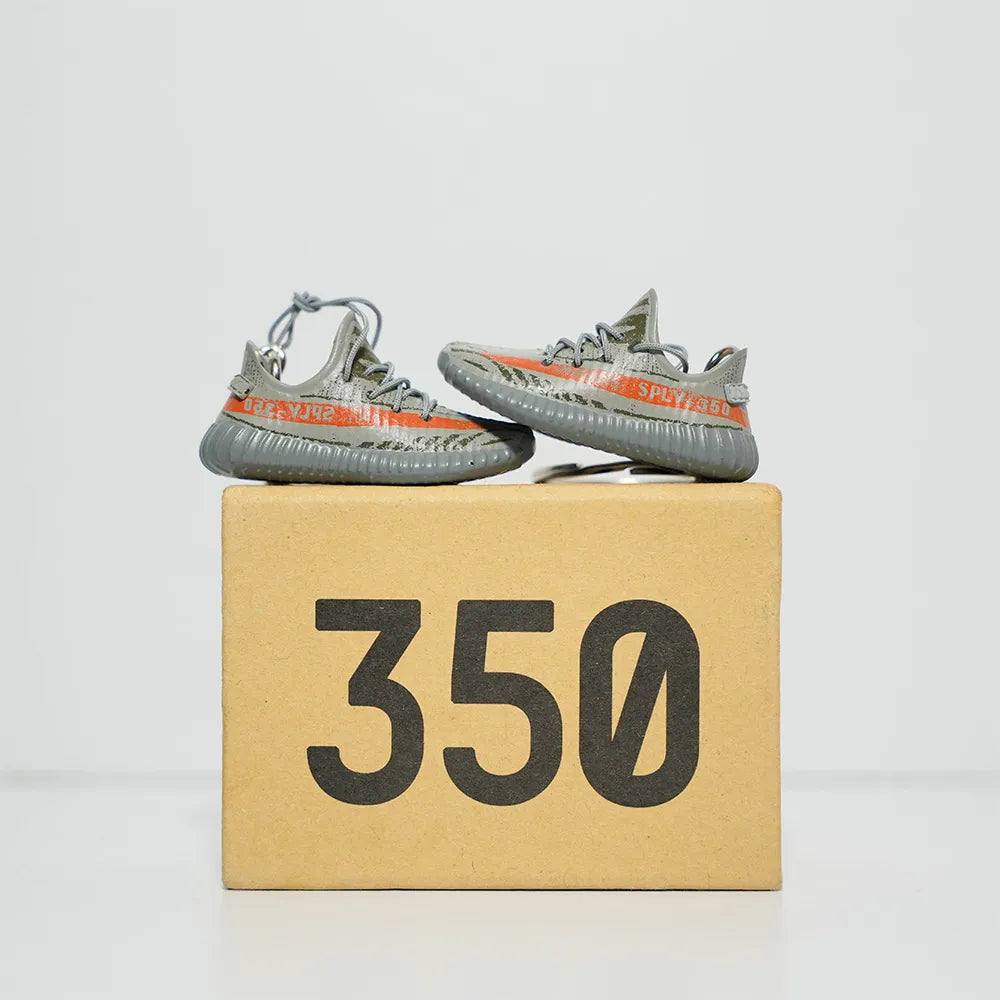 Kicks Machine 3D Sneaker Keychain With Box - Yeezy Beluga