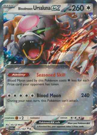 Pokémon Bloodmoon Ursaluna ex - 141/167 - Double Rare [sv06-141] [Ultra]