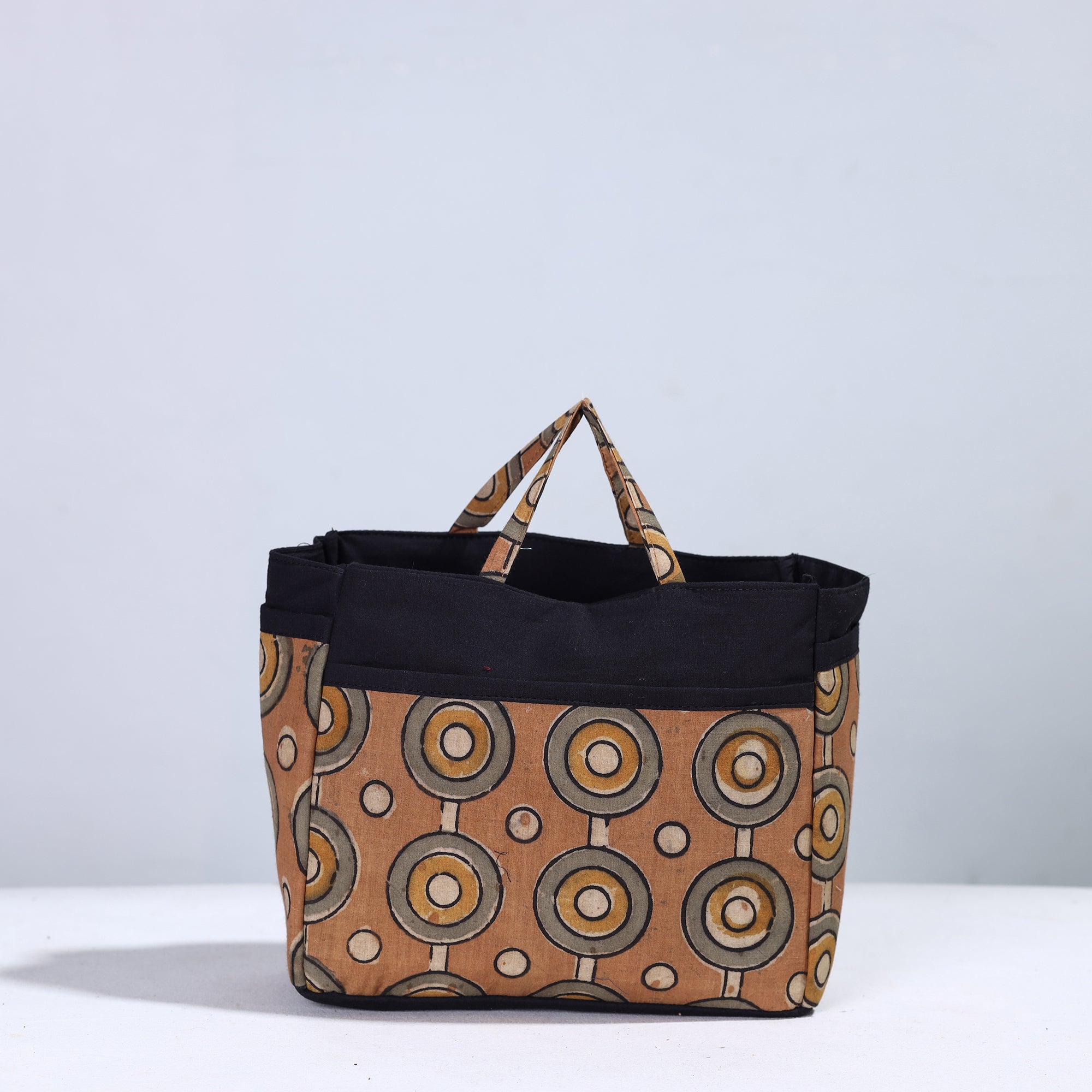 NOORI BAZAR Brown - Handmade Cotton Multipurpose Cosmetic/Toiletry Bag 17