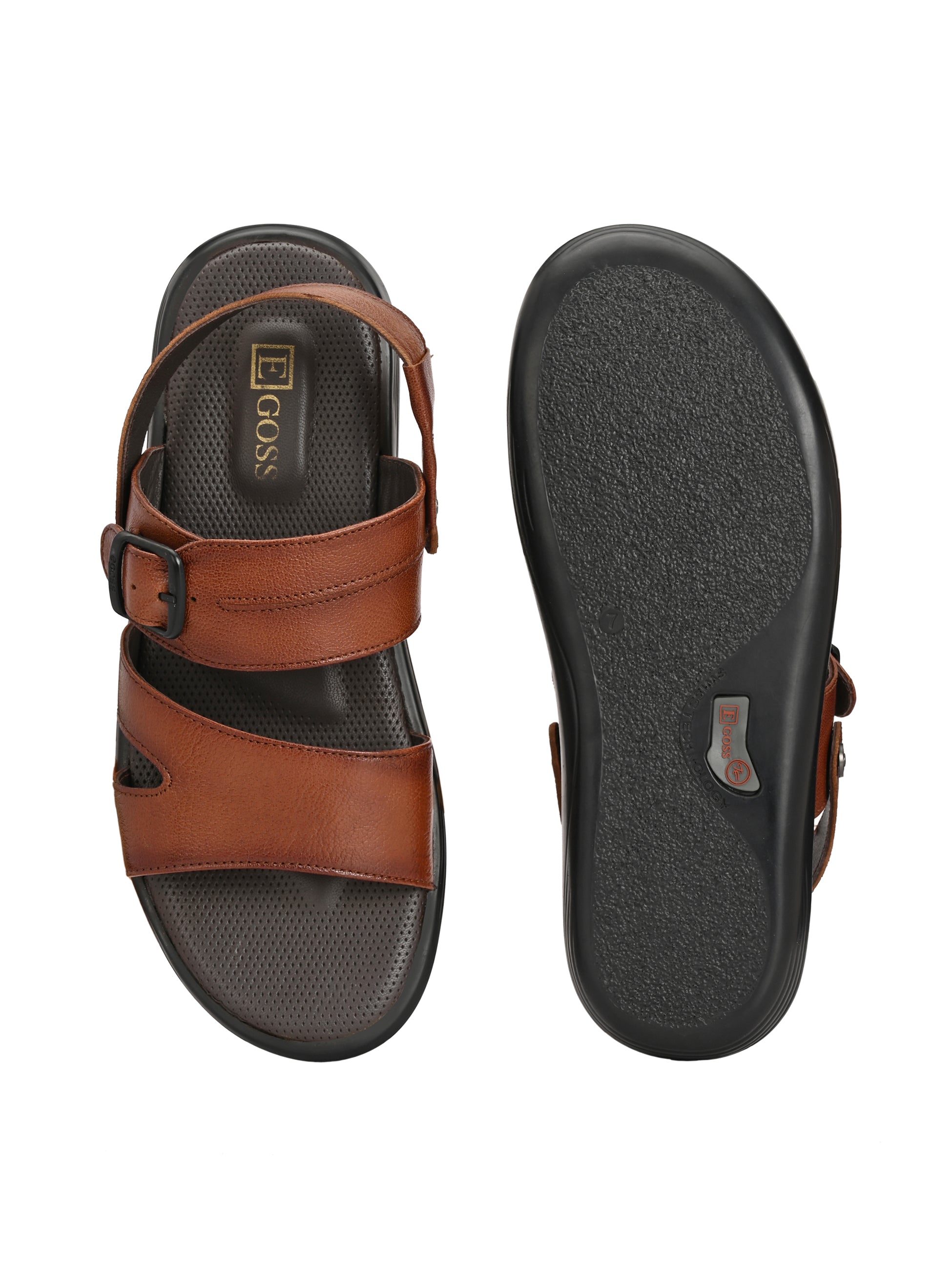 Egoss Shoes Egoss Leather Sandals For Men - view 3