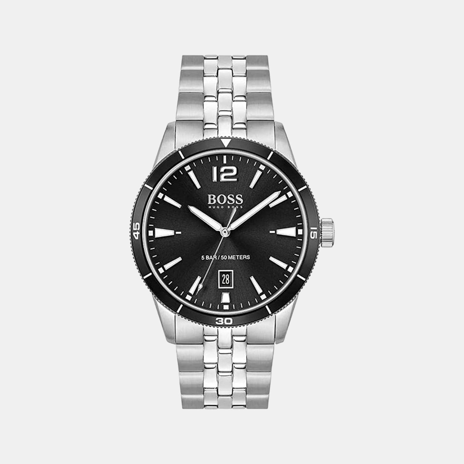 Boss Drifter Men Quartz Black Dial Analog Stainless Steel Watch 1513911