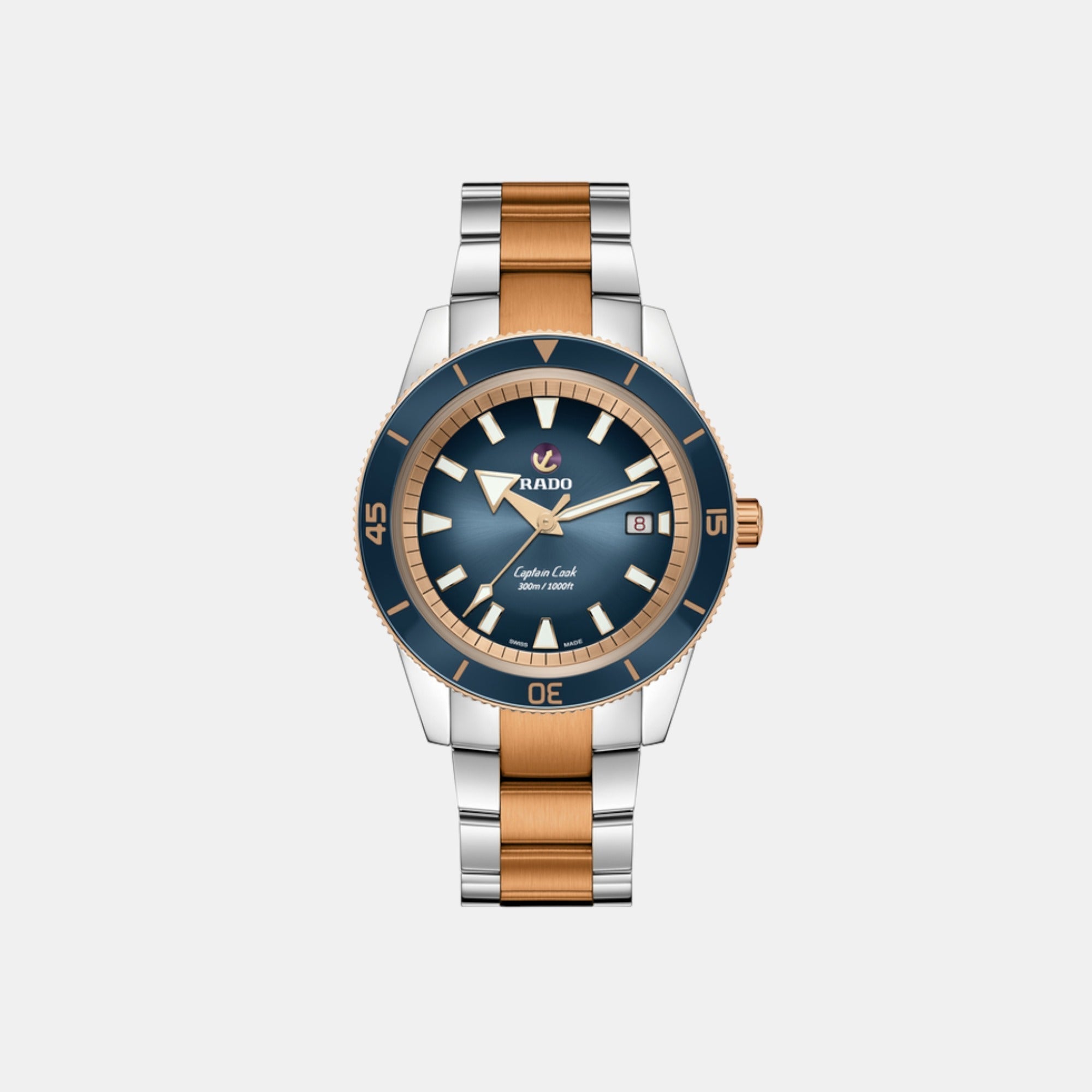 Rado Captain Cook Men Automatic Blue Dial Analog Stainless Steel Watch R32137203