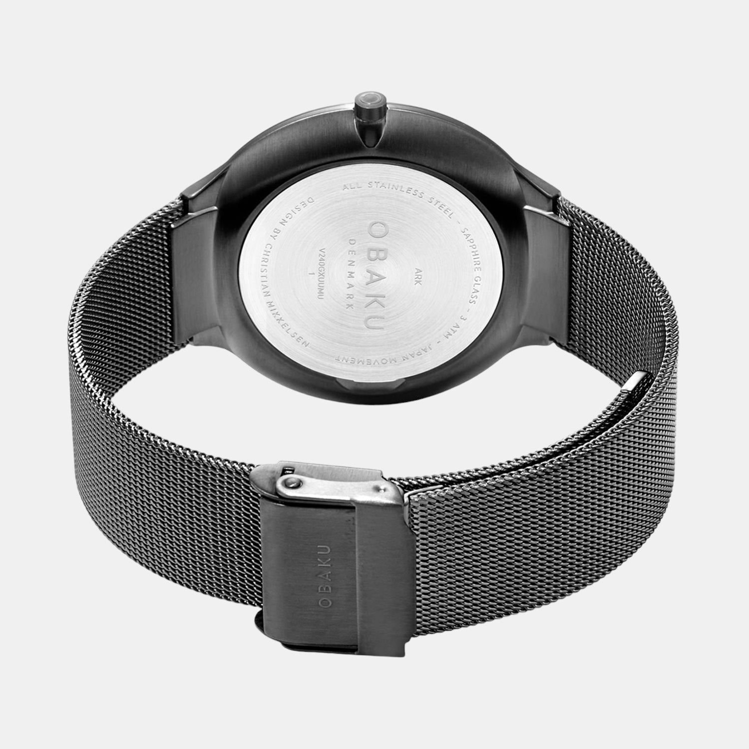 Obaku Ark Slim Women Quartz Grey Dial Analog Stainless Steel Watch V240GXUUMU - view 2