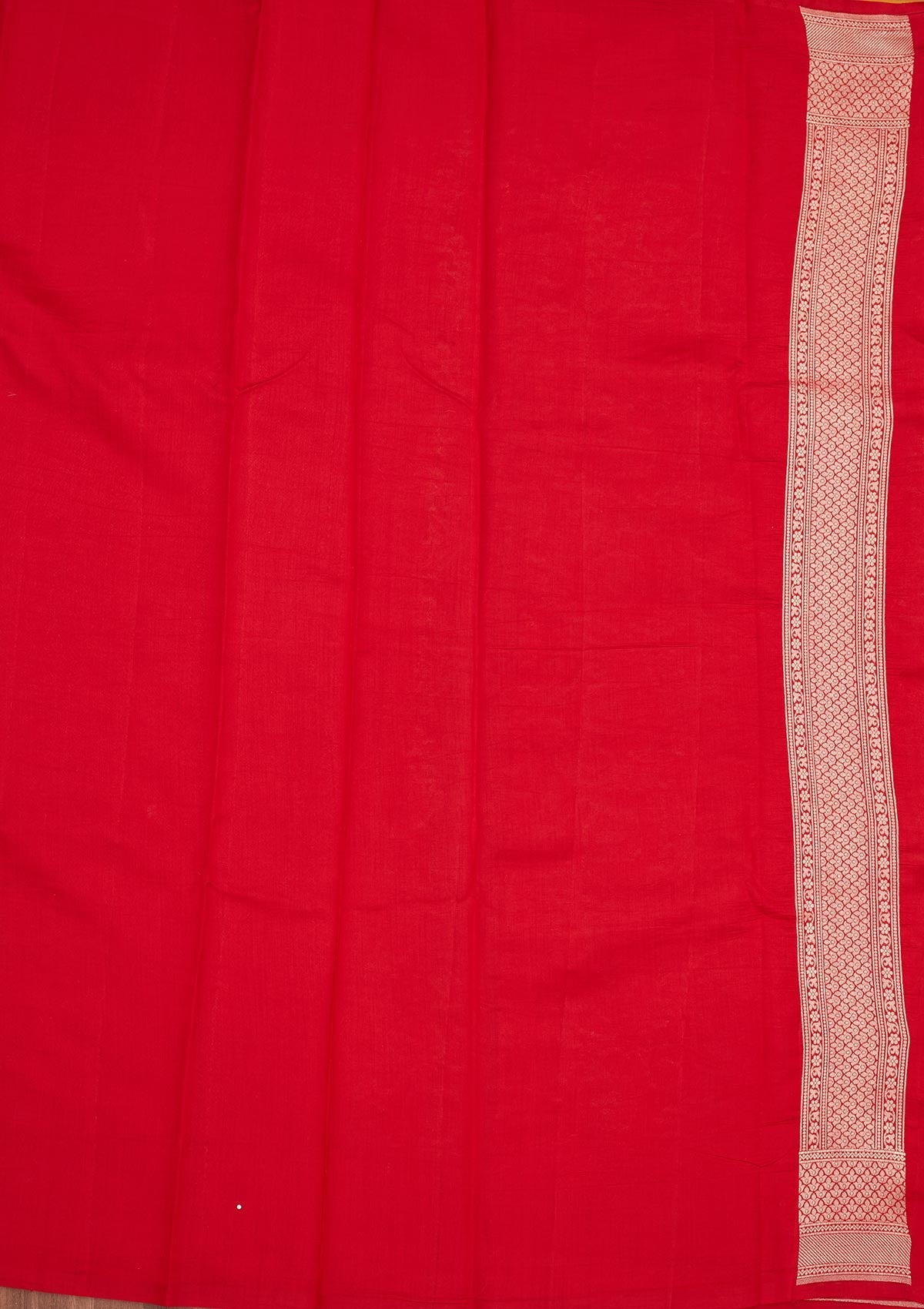 Koskii Yellow Zariwork Pure Silk Saree – Women's - view 7