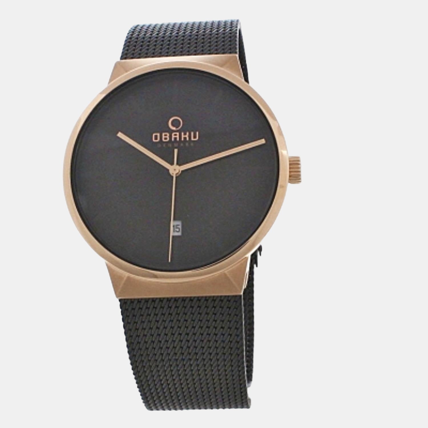 Obaku Hav Night Men Quartz Black Dial Analog Stainless Steel Watch V200GDVBMB - view 4