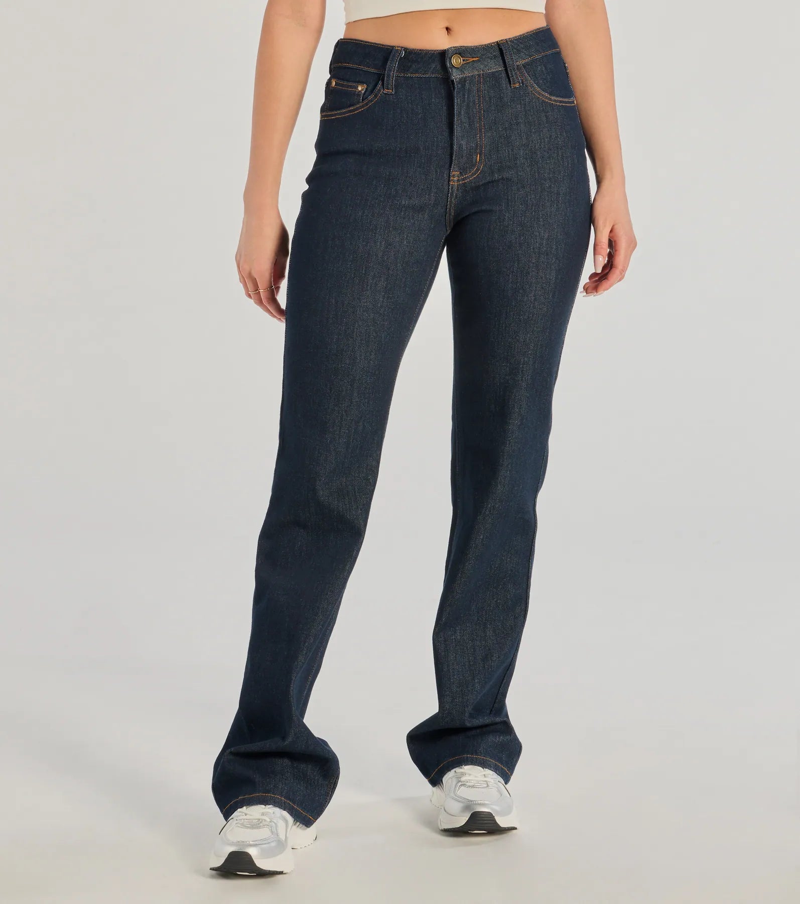 Windsor Elevated Chic High-Rise Straight Leg Denim Jeans - view 4