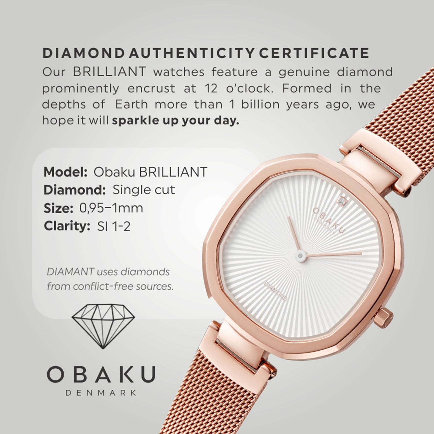 Obaku Brilliant Women Quartz Silver Dial Analog Stainless Steel Watch V277LXVIMV - view 3