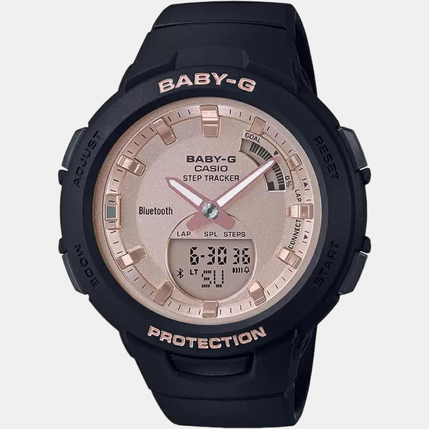 Casio Baby-G Women Quartz Rose Gold Dial Analog-Digital Resin Watch BX163 - view 2