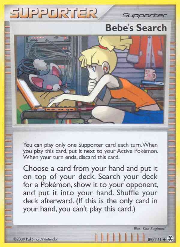 Uncommon pl2-89 reverse – Pokémon Bebe's Search - 89/111 - Uncommon [pl2-89] [Reverse Holo]
