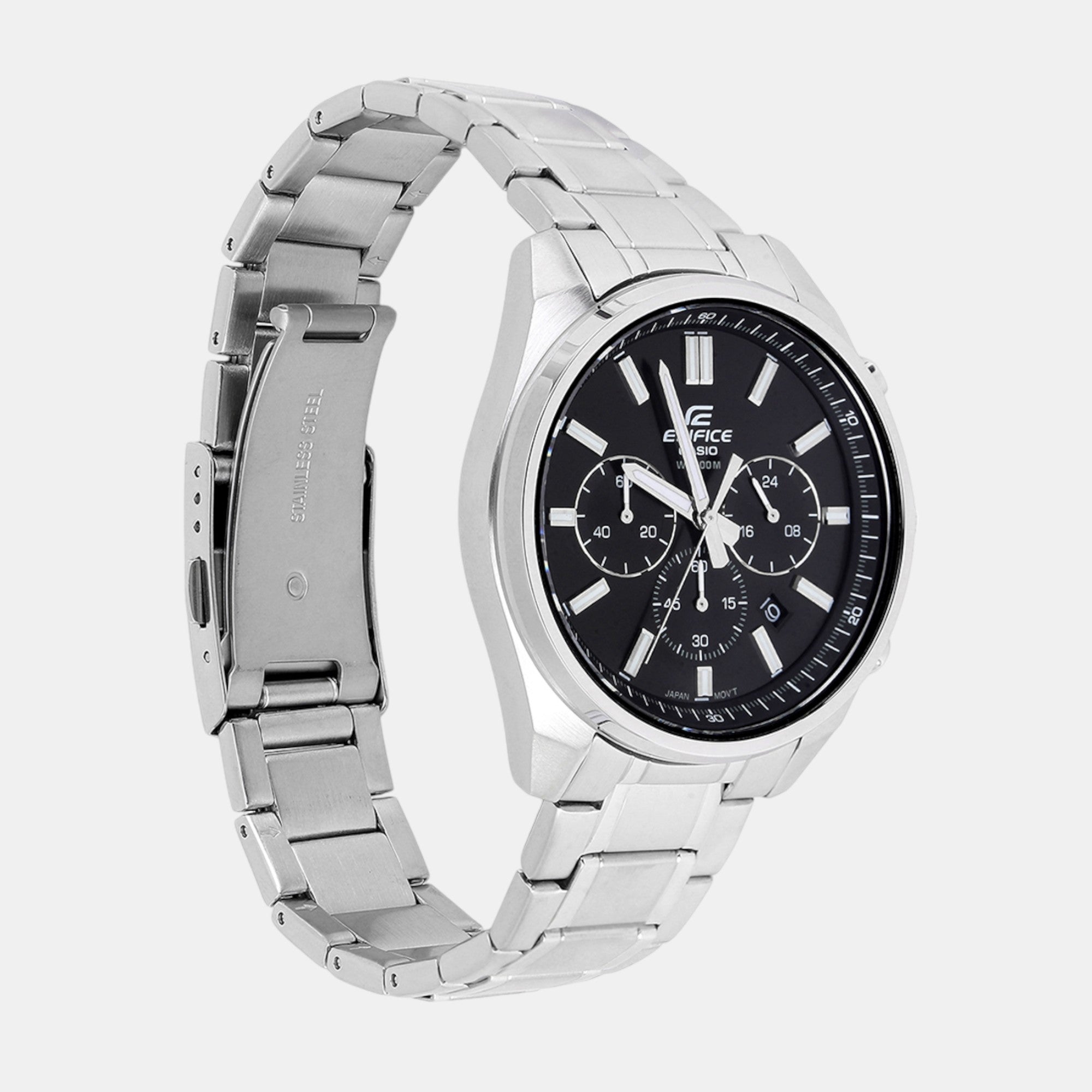 Casio Edifice Men Quartz Black Dial Analog Stainless Steel Watch ED596 - view 3