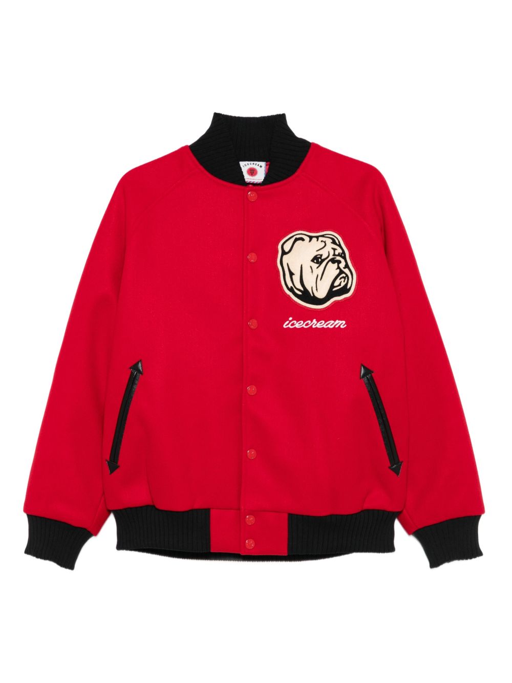 Icecream Embroidered bomber jacket – Outer: Polyester 100%