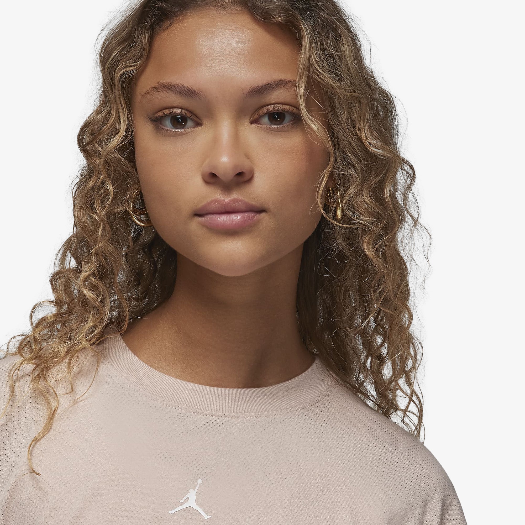 Jordan | DIAMOND SHORT-SLEEVE TOP { PARTICLE BEIGE - view 3