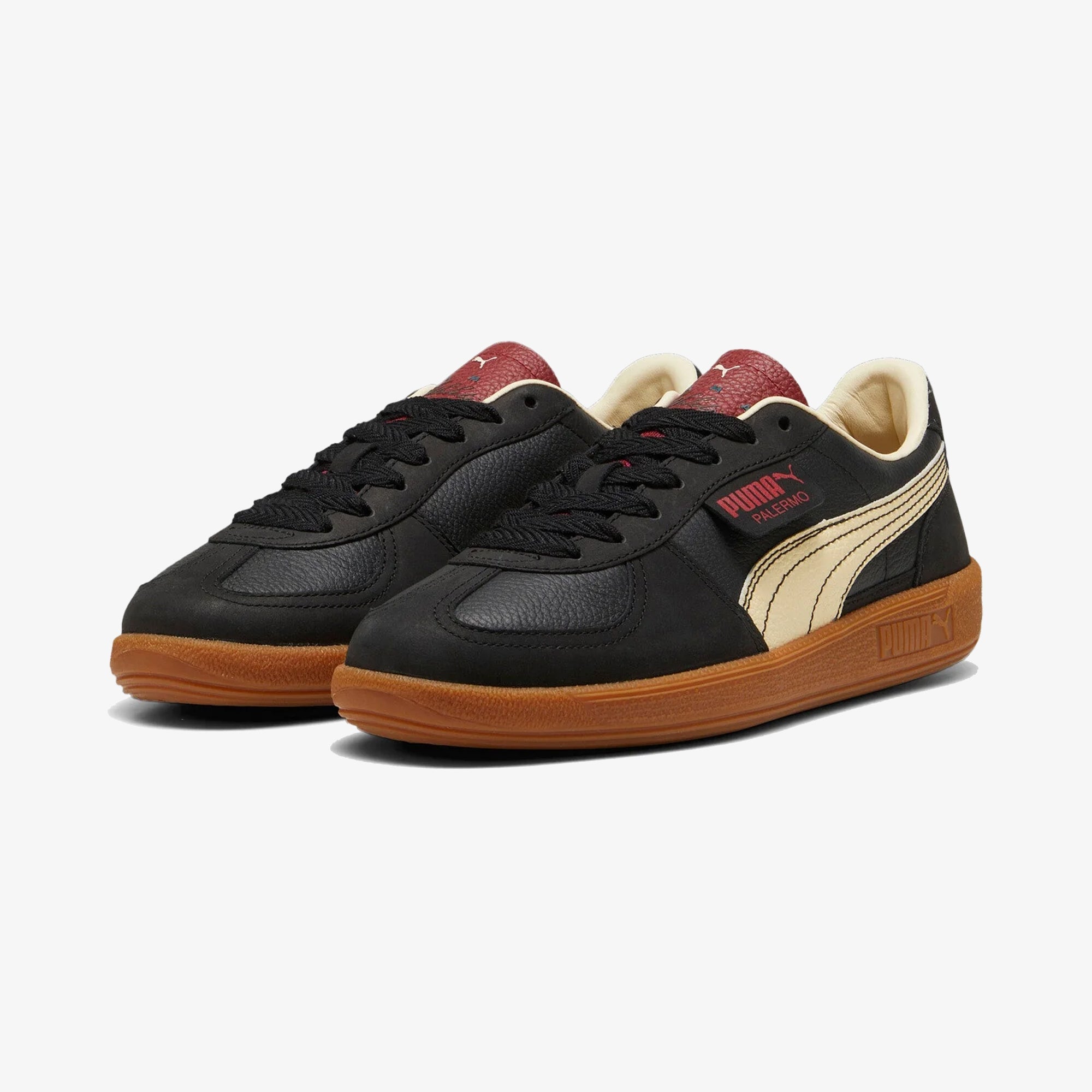 Puma | Palermo Lth { Black/red - view 2