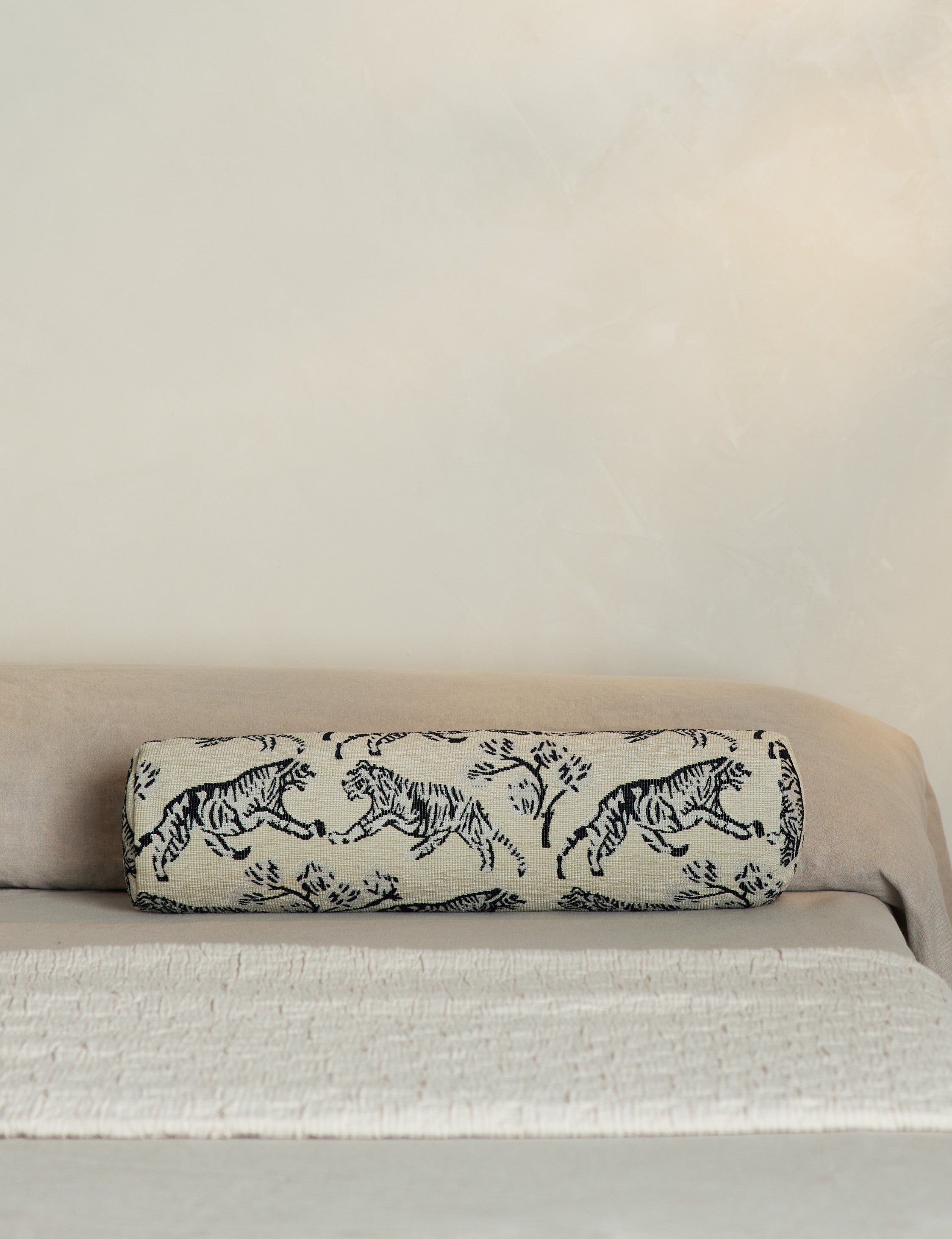 Lulu and Georgia Tiger Jacquard Bolster Pillow by Sarah Sherman Samuel - view 9