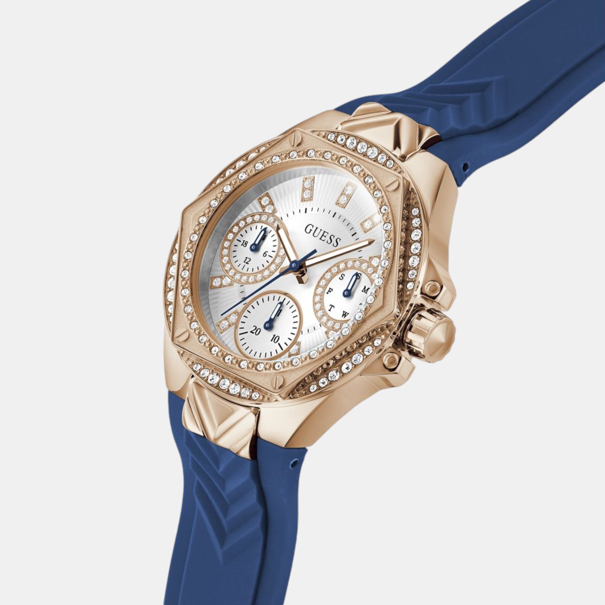 Guess Envy Women Quartz White Dial Multi-Function Silicone Watch GW0774L3 - view 3