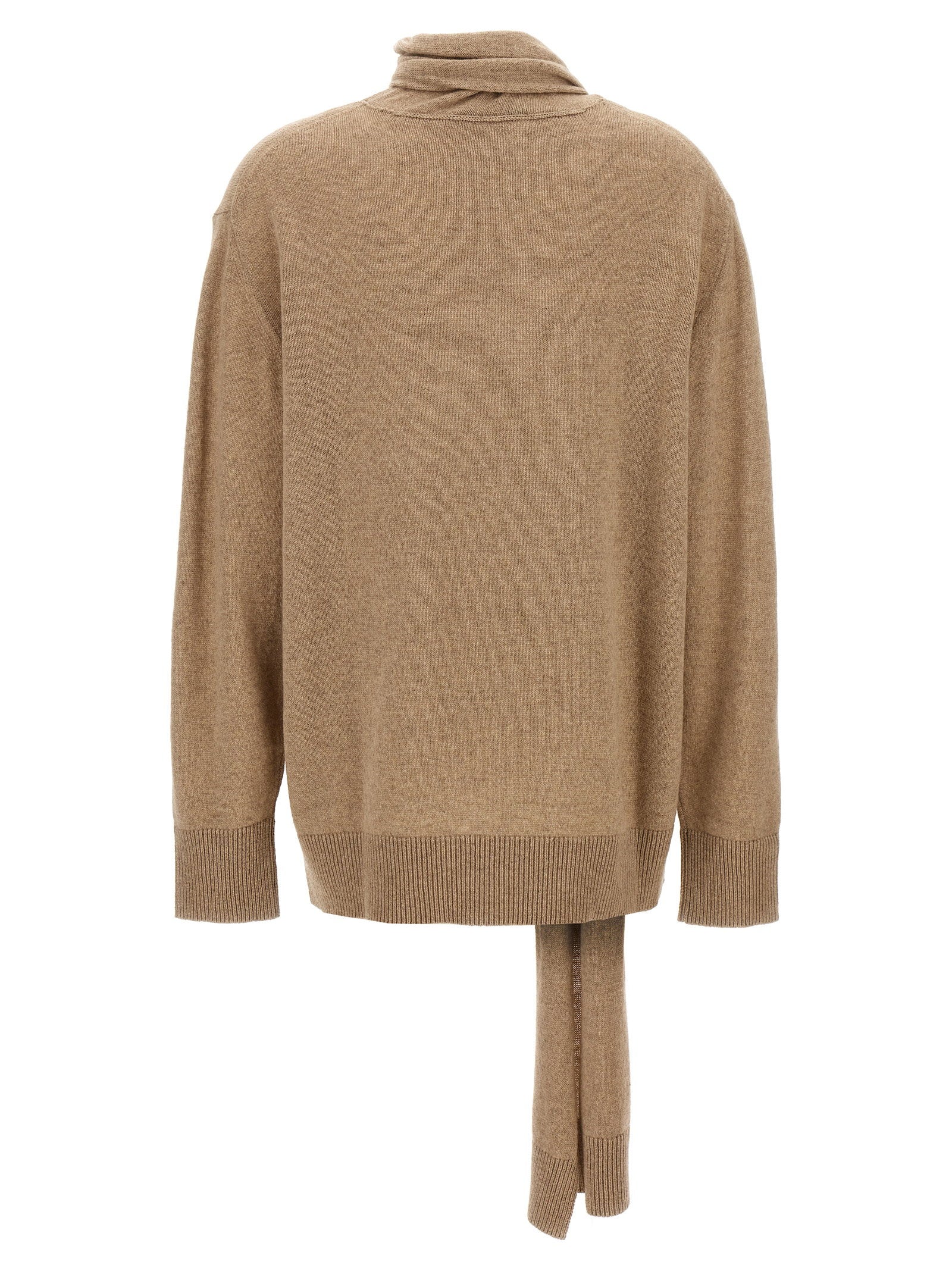 Stella Mccartney Scarf Detail Sweater – 75% cashmere 25% wool - view 2