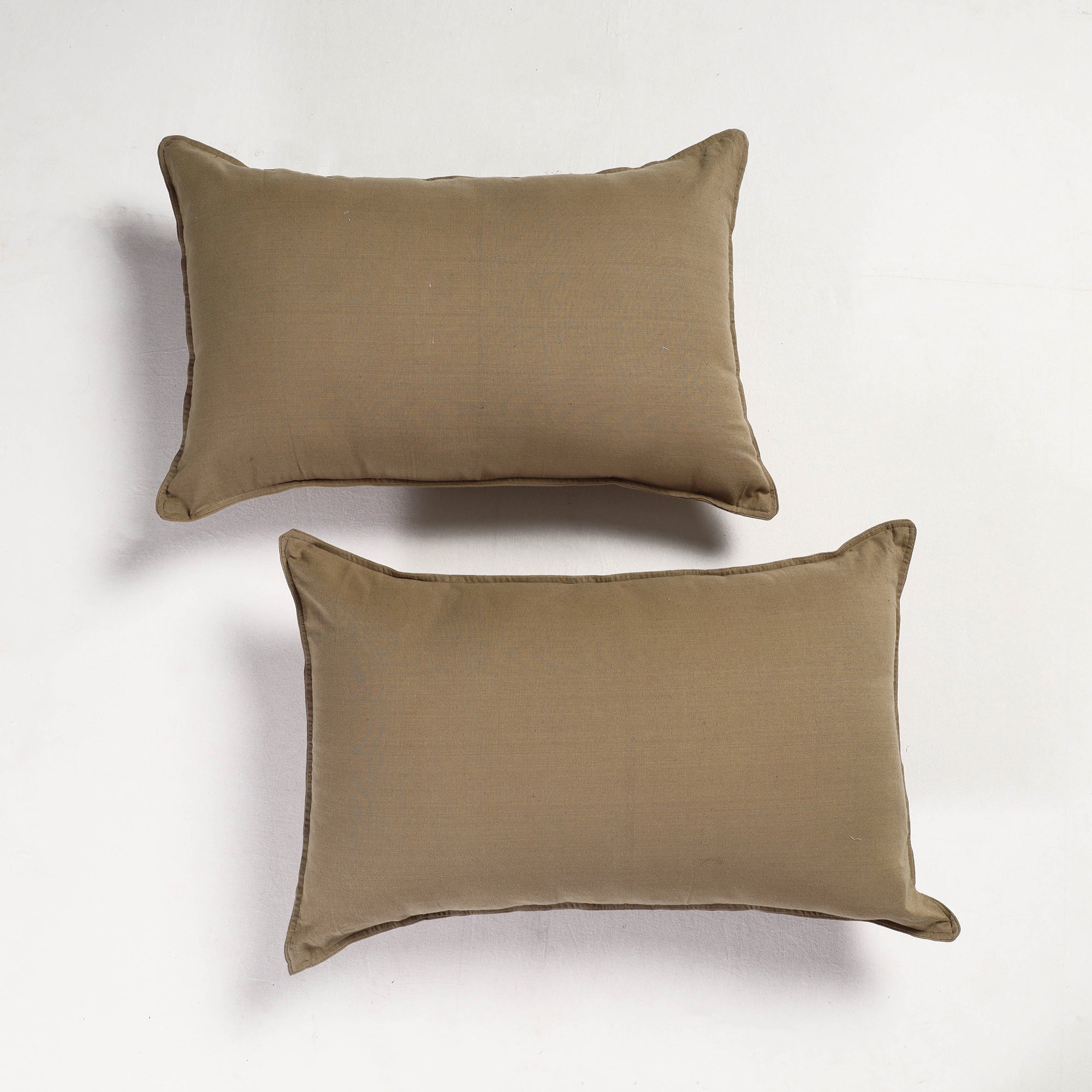 HAVELI CHRONICLES Brown - Set of 2 - Fine Cotton Handloom Pillow Covers (26 x 17 in) - view 2