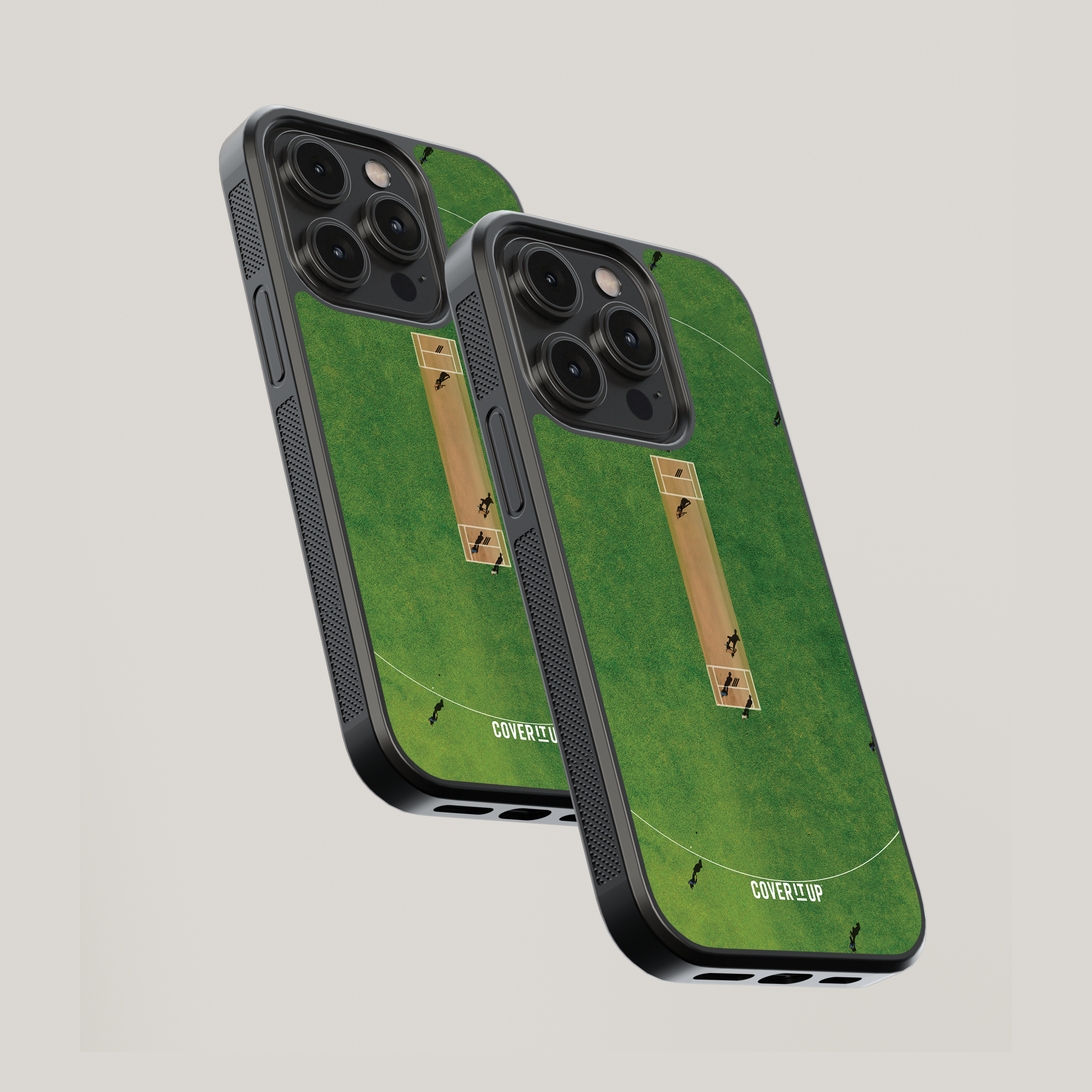 Design Phone Cases Cricket Pitch Glass Case - view 6