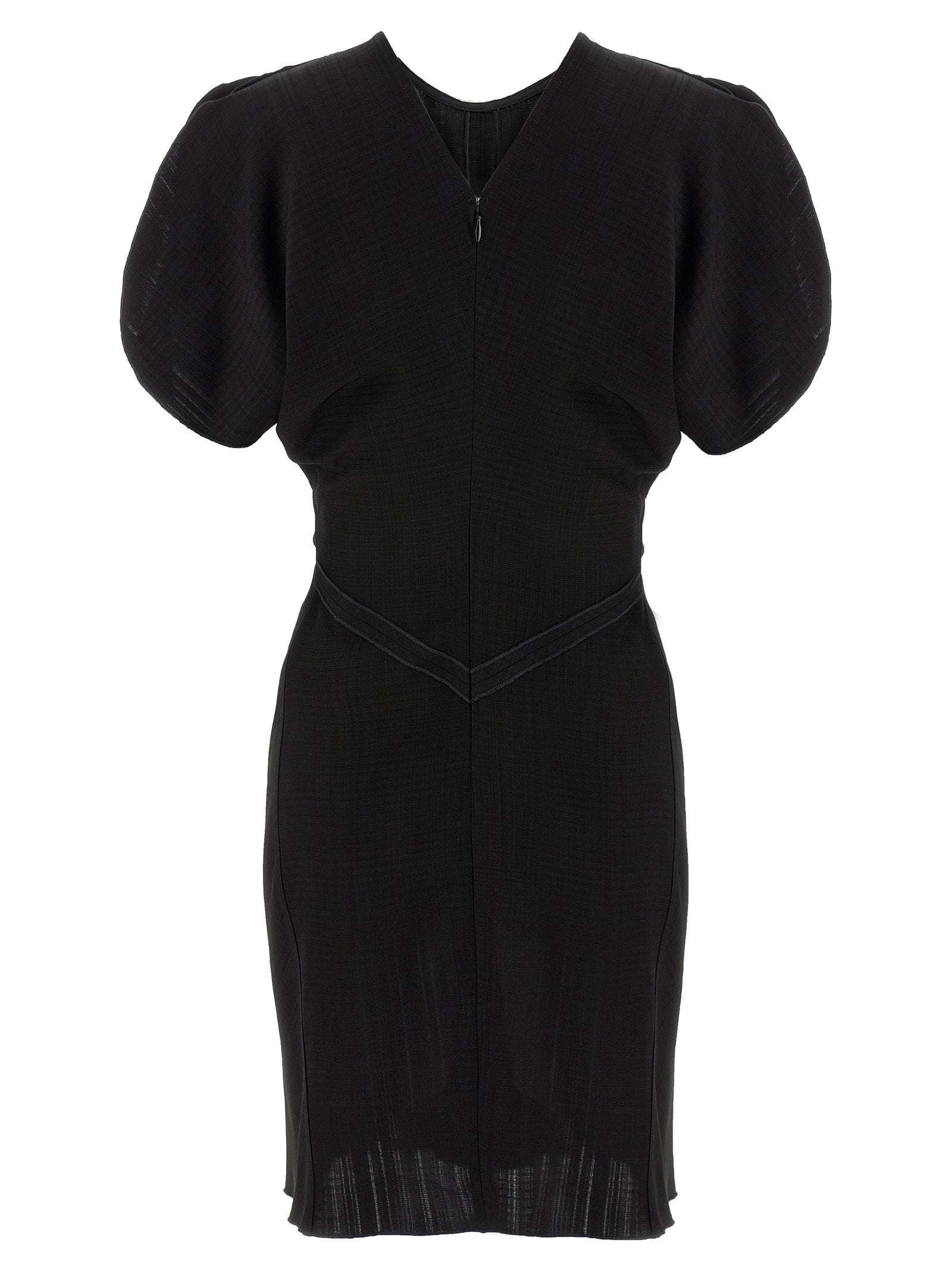 Victoria Beckham Gathered Waist Mini Dress – 100% viscose - view 2