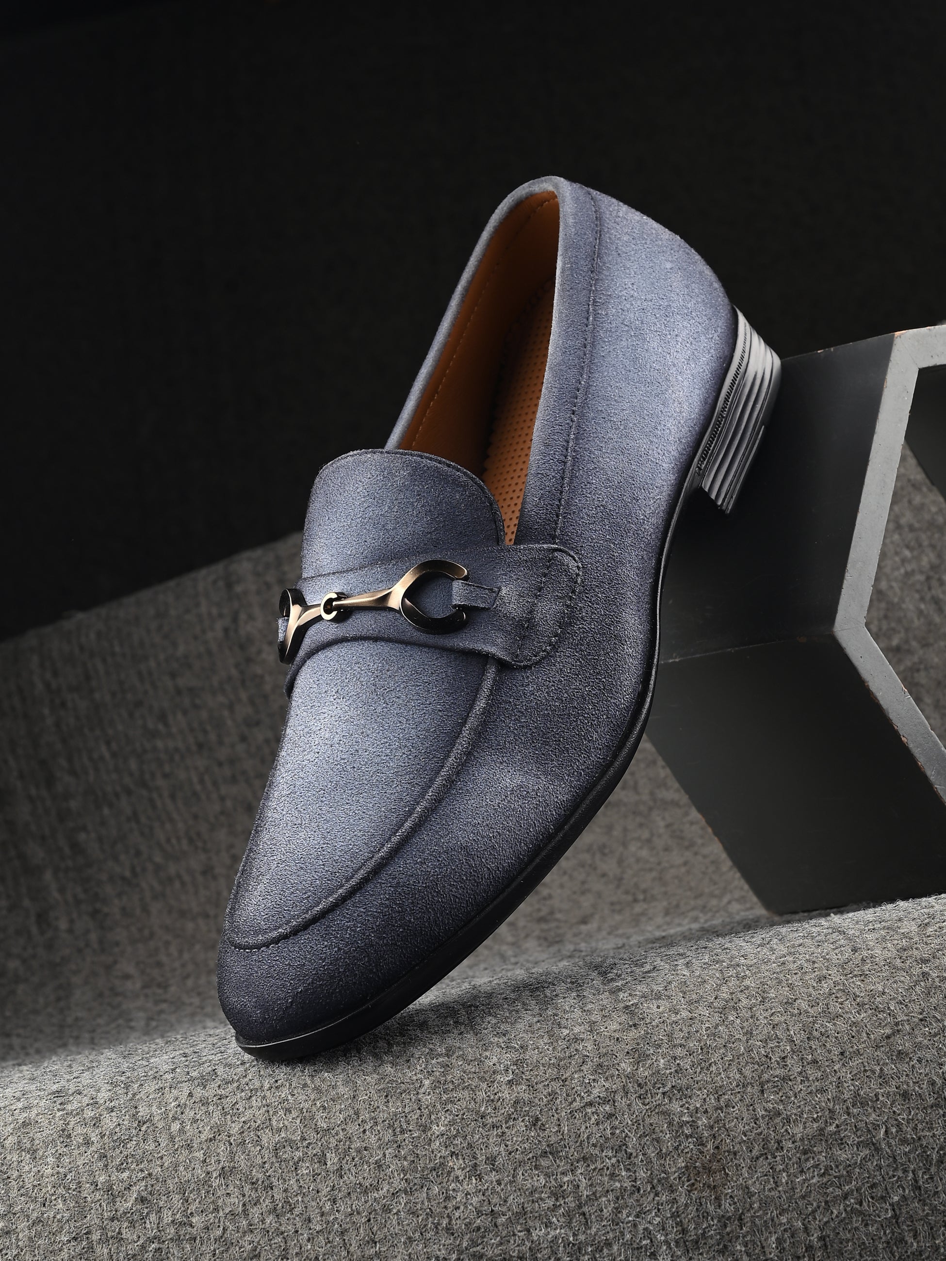 Stardust Buckled Loafers by Aspeerio - view 2