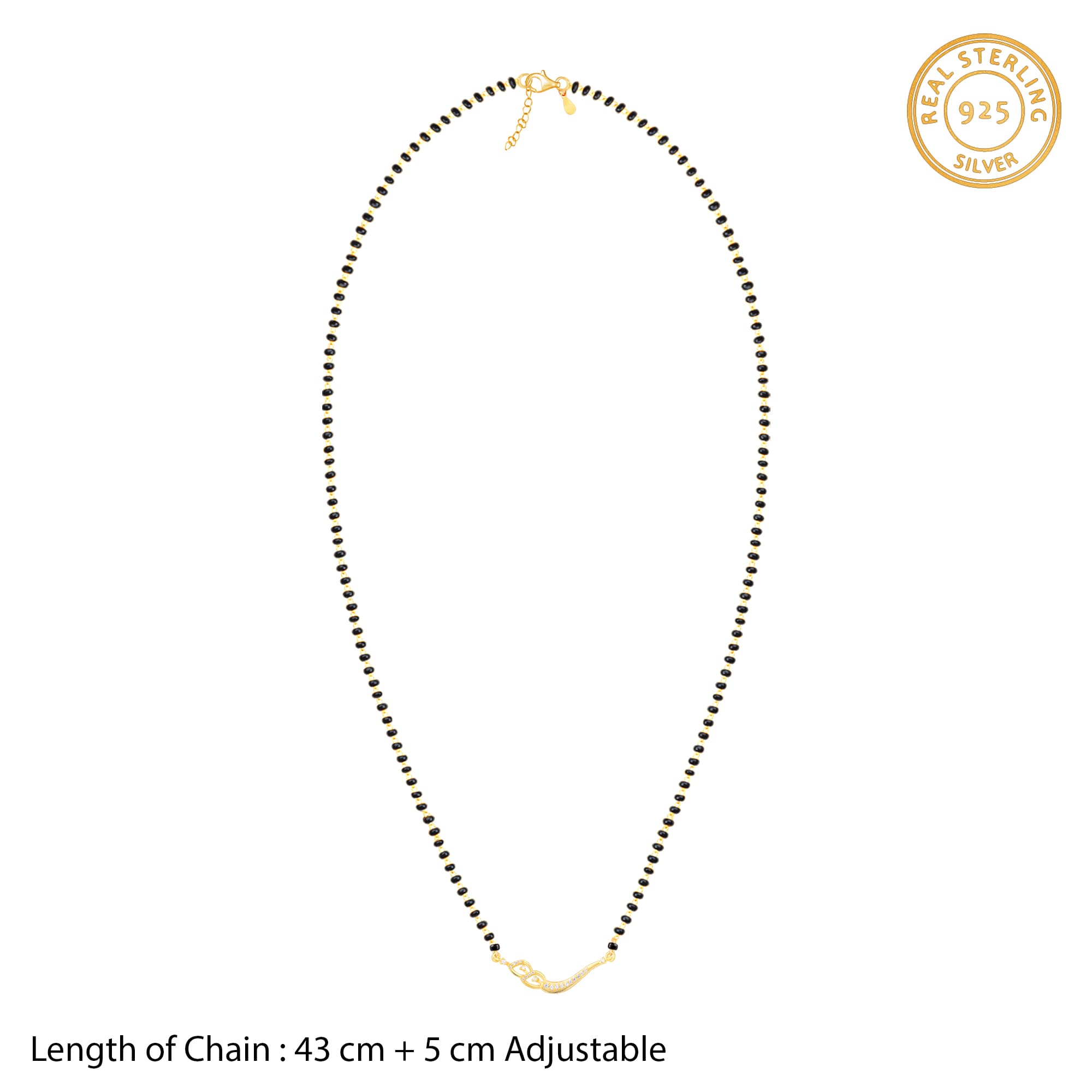 GIVA Jewellery Golden Match Made In Heaven Mangalsutra - view 6