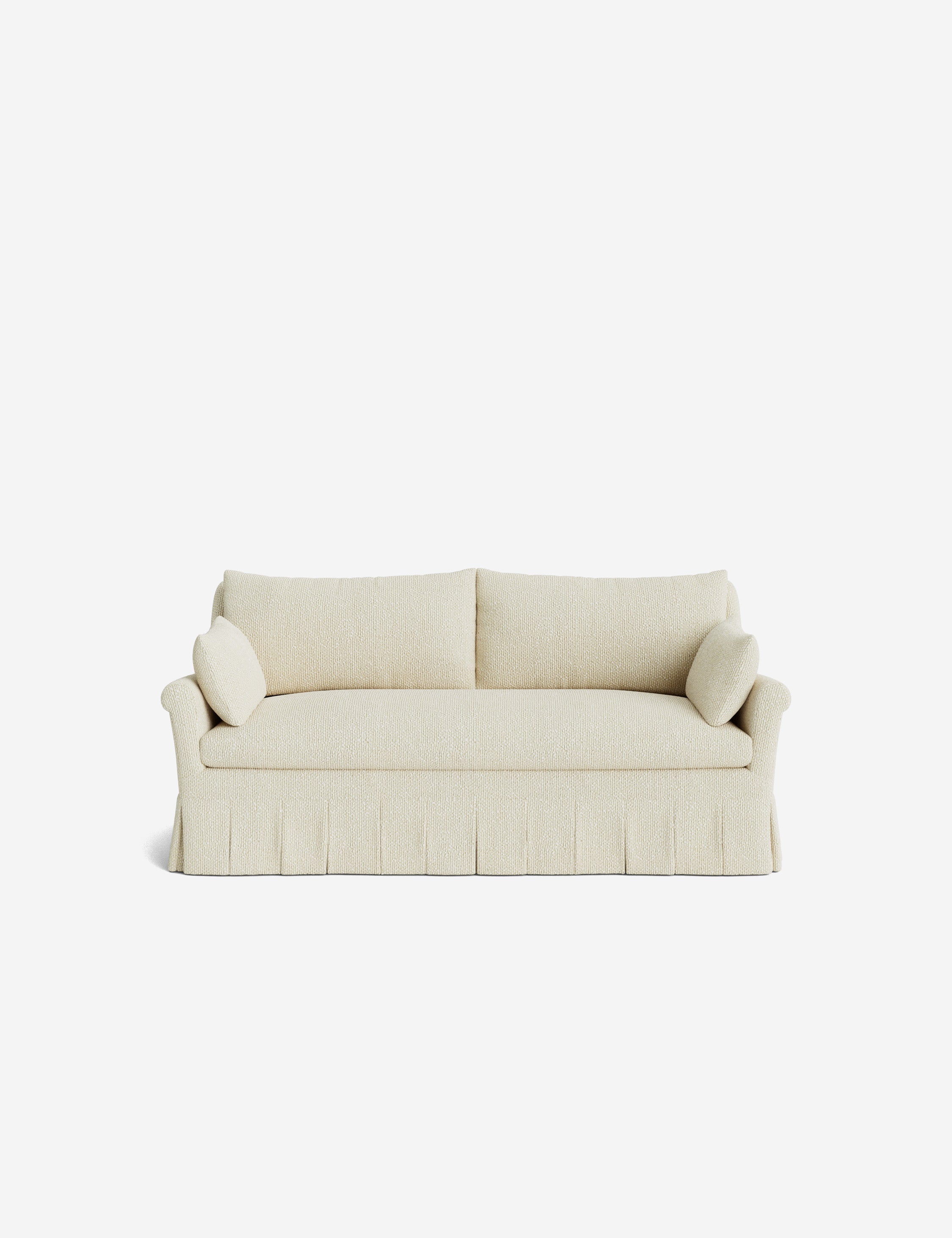 Lulu and Georgia Portola Rolled Arm Pleated Sofa - view 181