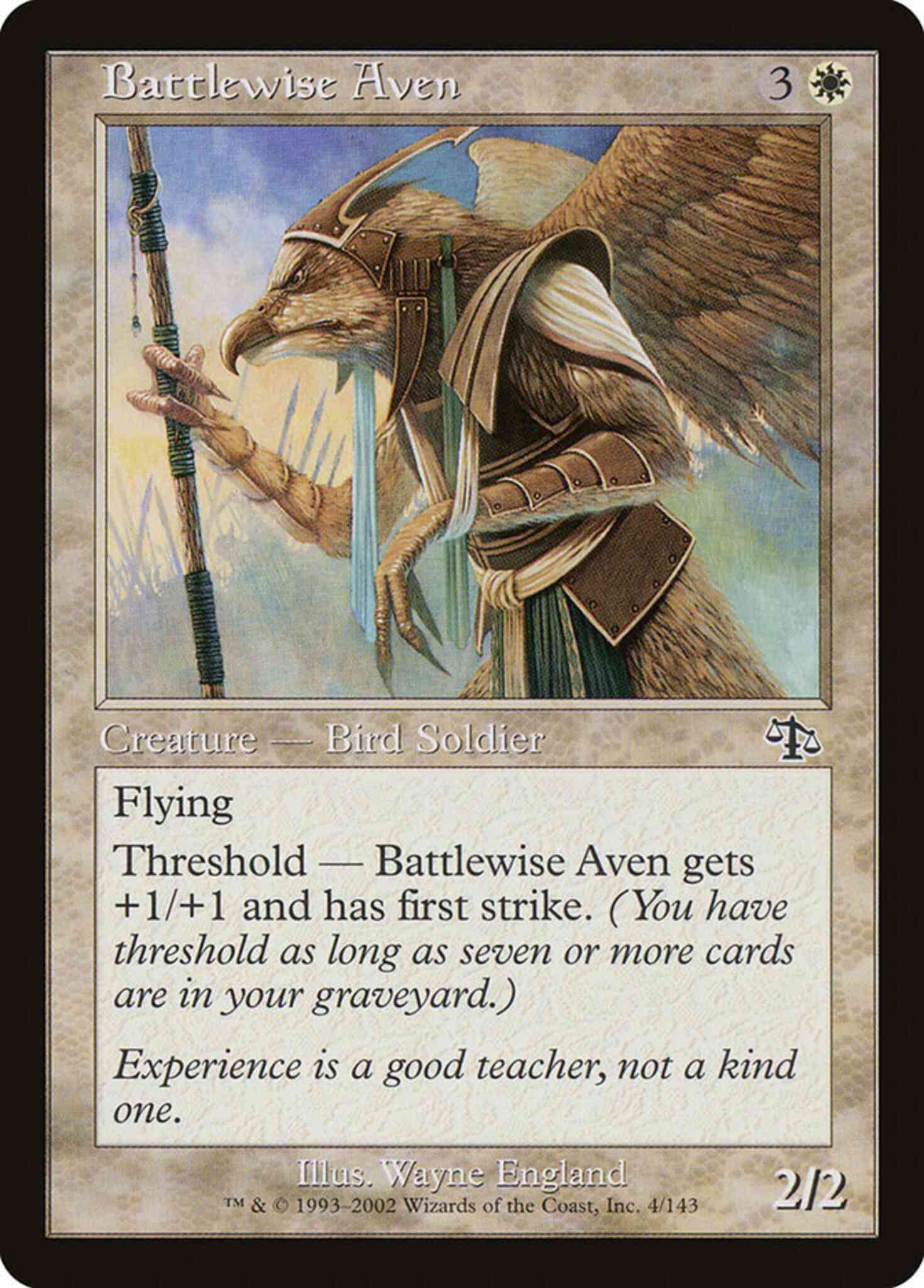 Battlewise aven 4 – Magic Battlewise Aven [4] [Judgment] [Non-Foil]