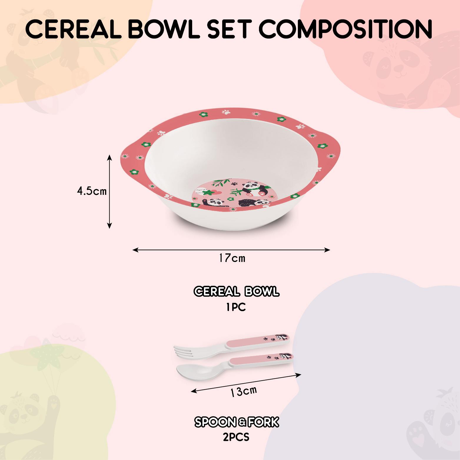 Cello Cereal Kids Melamine Bowl, Set of 3 - view 6