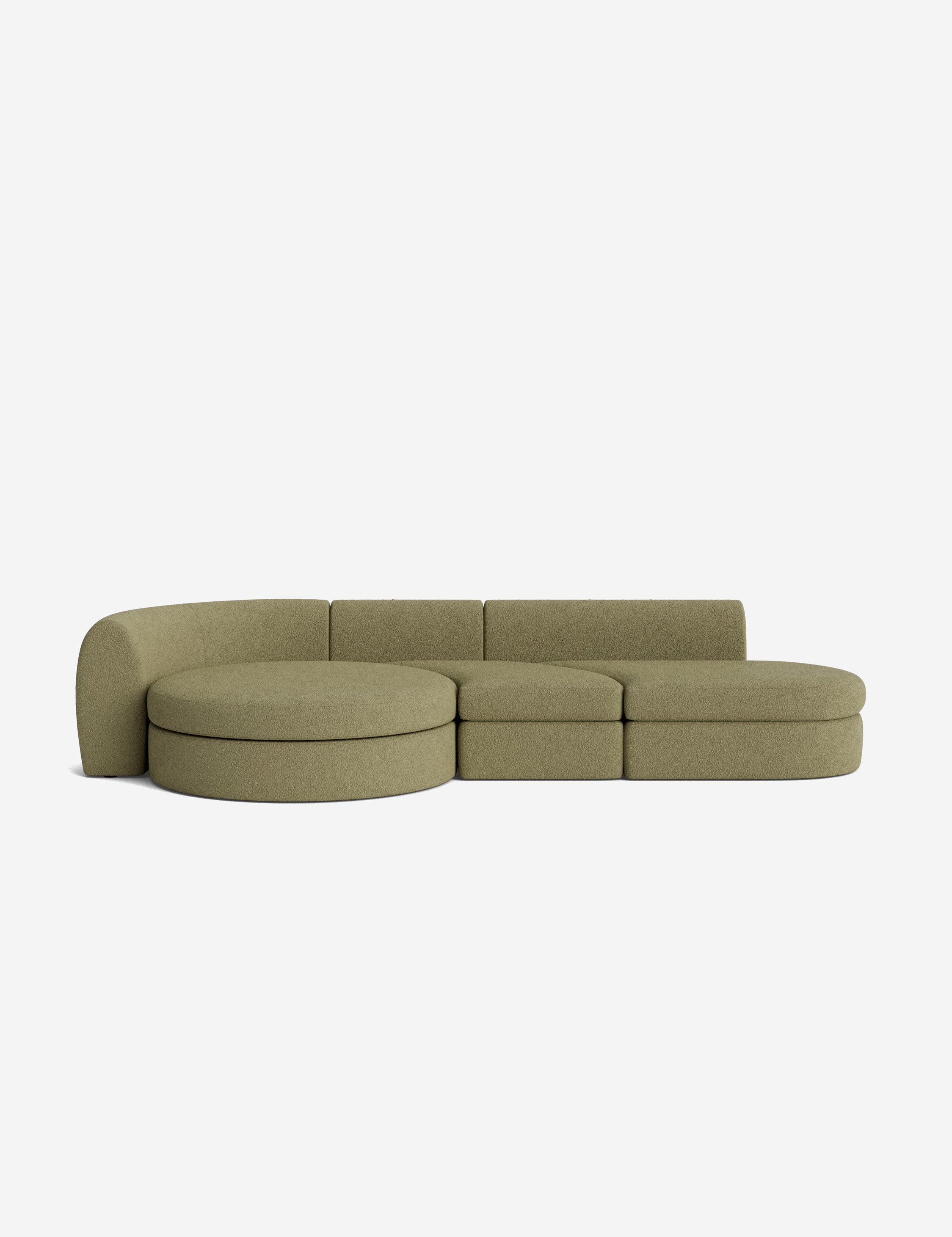 Lulu and Georgia Buckley Modular Chaise Sectional Sofa - view 136