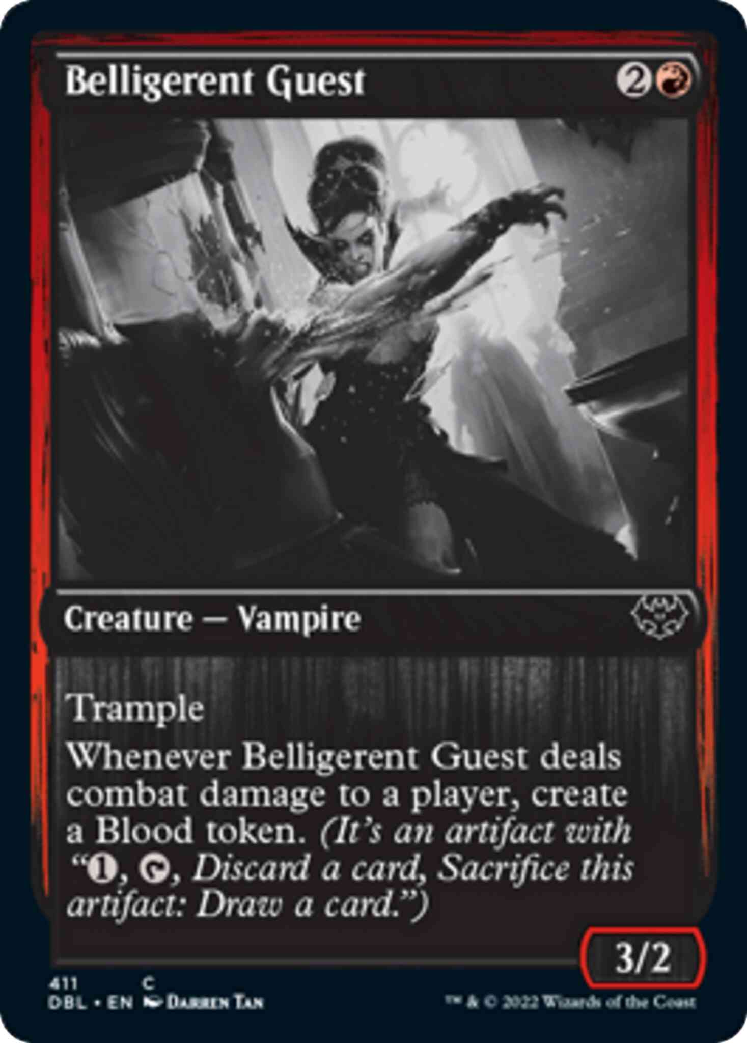Belligerent guest 411 – Magic Belligerent Guest [411] [Innistrad: Double Feature] [Non-Foil]