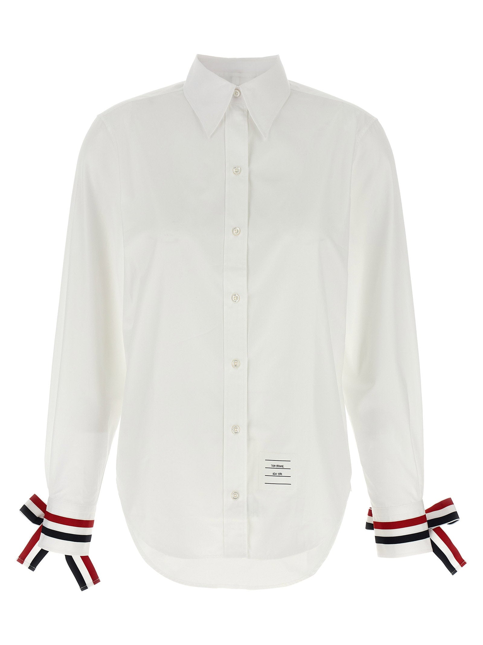Thom Browne Rwb Tape Cuffs Shirt – 100% cotton