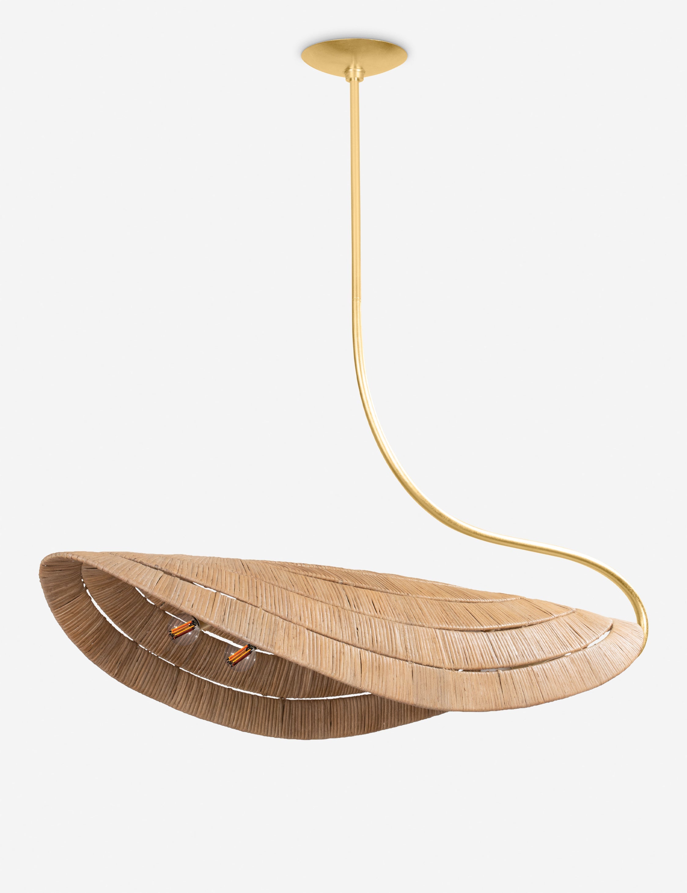 Lulu and Georgia Jean-Luc Linear Chandelier – Natural - view 2