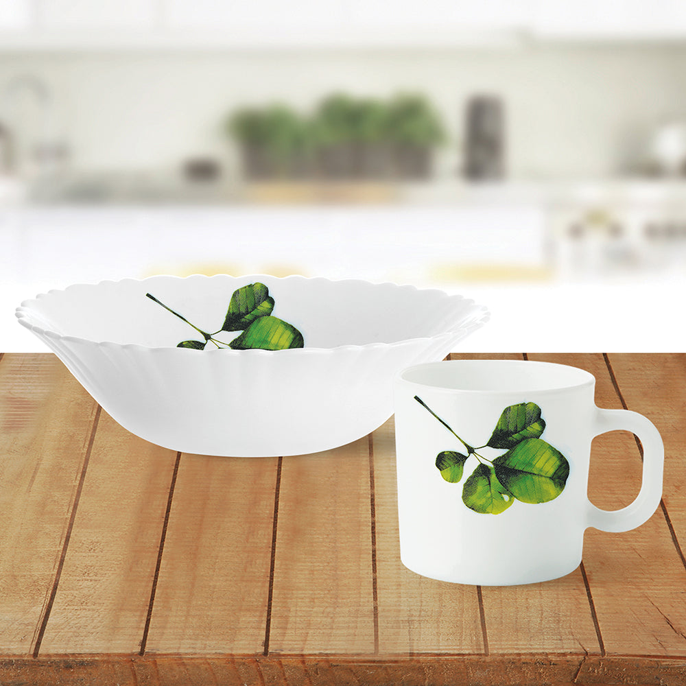 My Borosil Larah by Borosil Oval Snack Set w Mugs