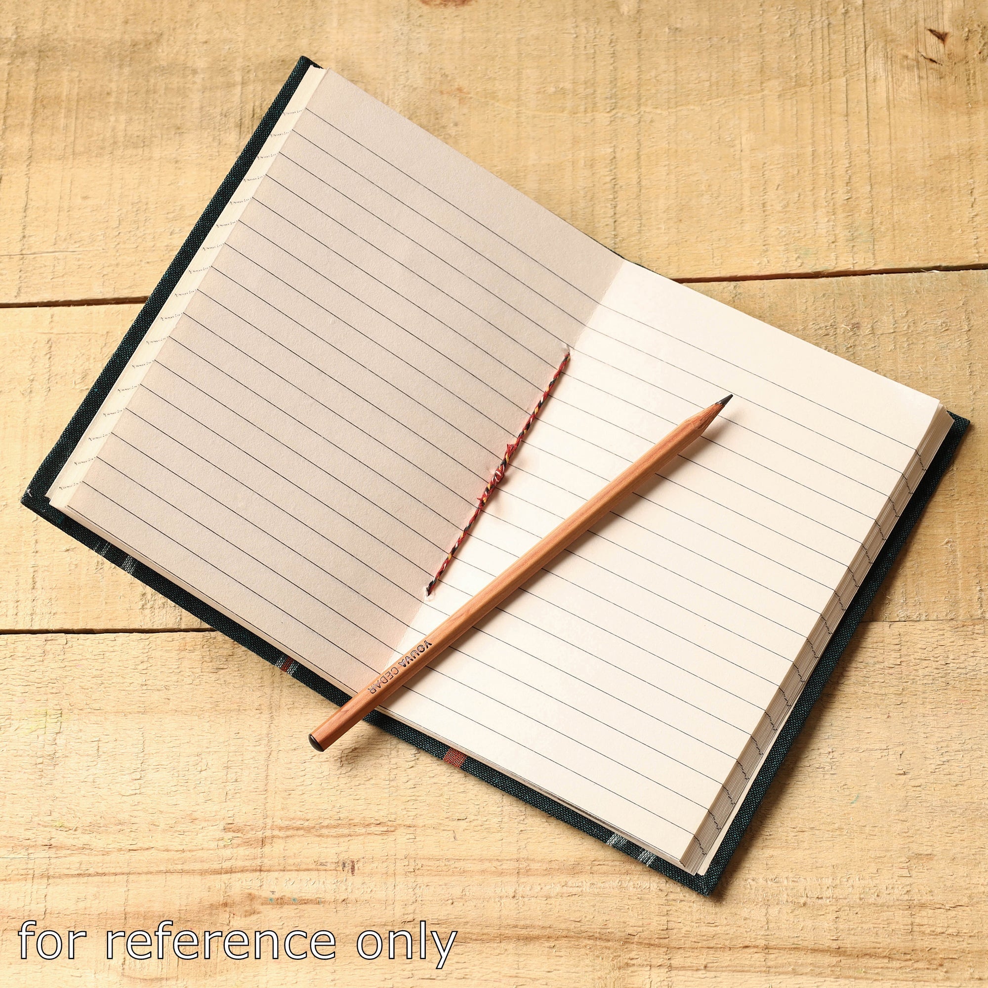CHUTNEY CRAFT STUDIO Black - Ikat Fabric Cover Handmade Paper Notebook (7 x 5 in) - view 2